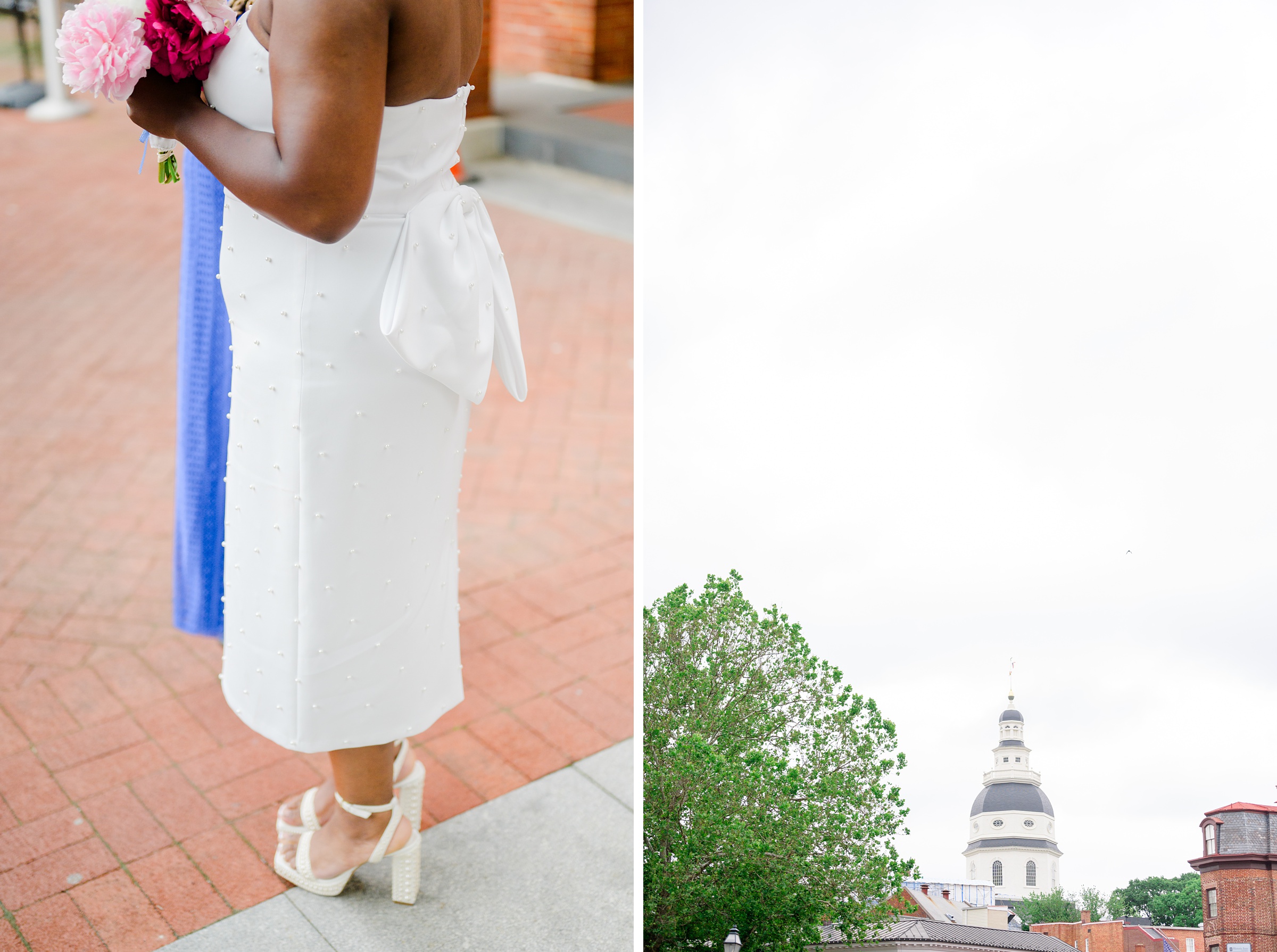 Intimate elopement in the historic Annapolis, Maryland photographed by Baltimore Wedding Photographer Cait Kramer.