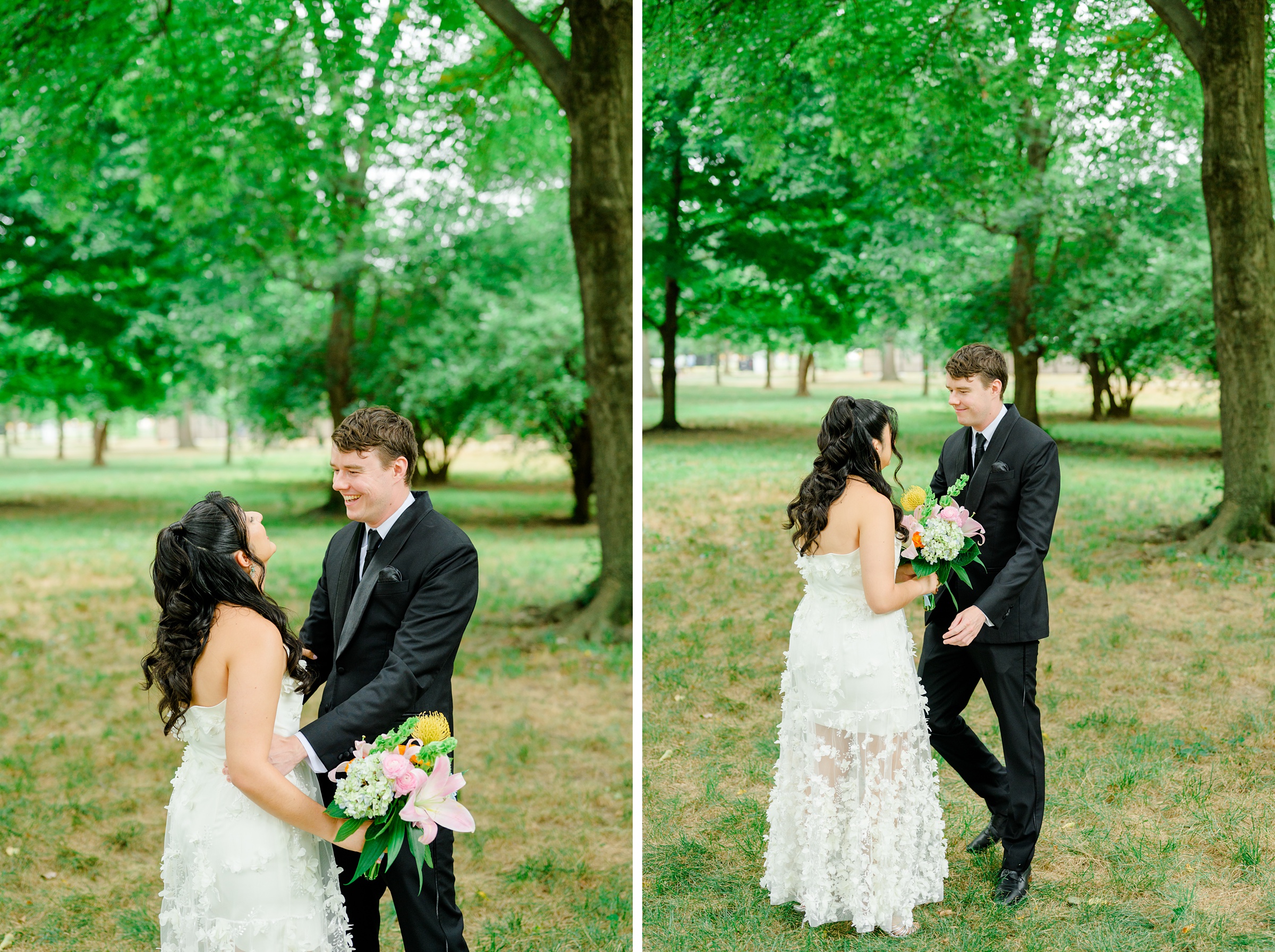 Summer elopement at the DC War Memorial Photographed by Baltimore Wedding Photographer Cait Kramer Photography