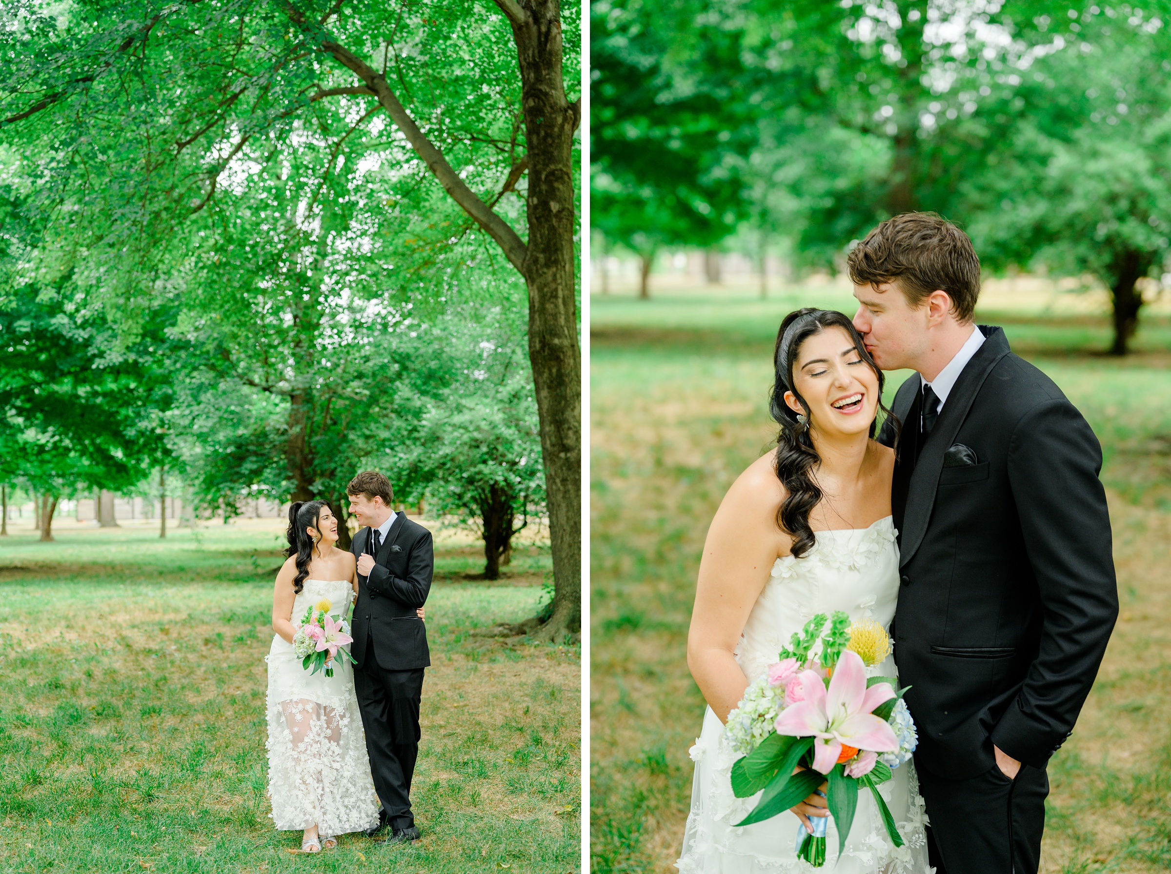 Summer elopement at the DC War Memorial Photographed by Baltimore Wedding Photographer Cait Kramer Photography