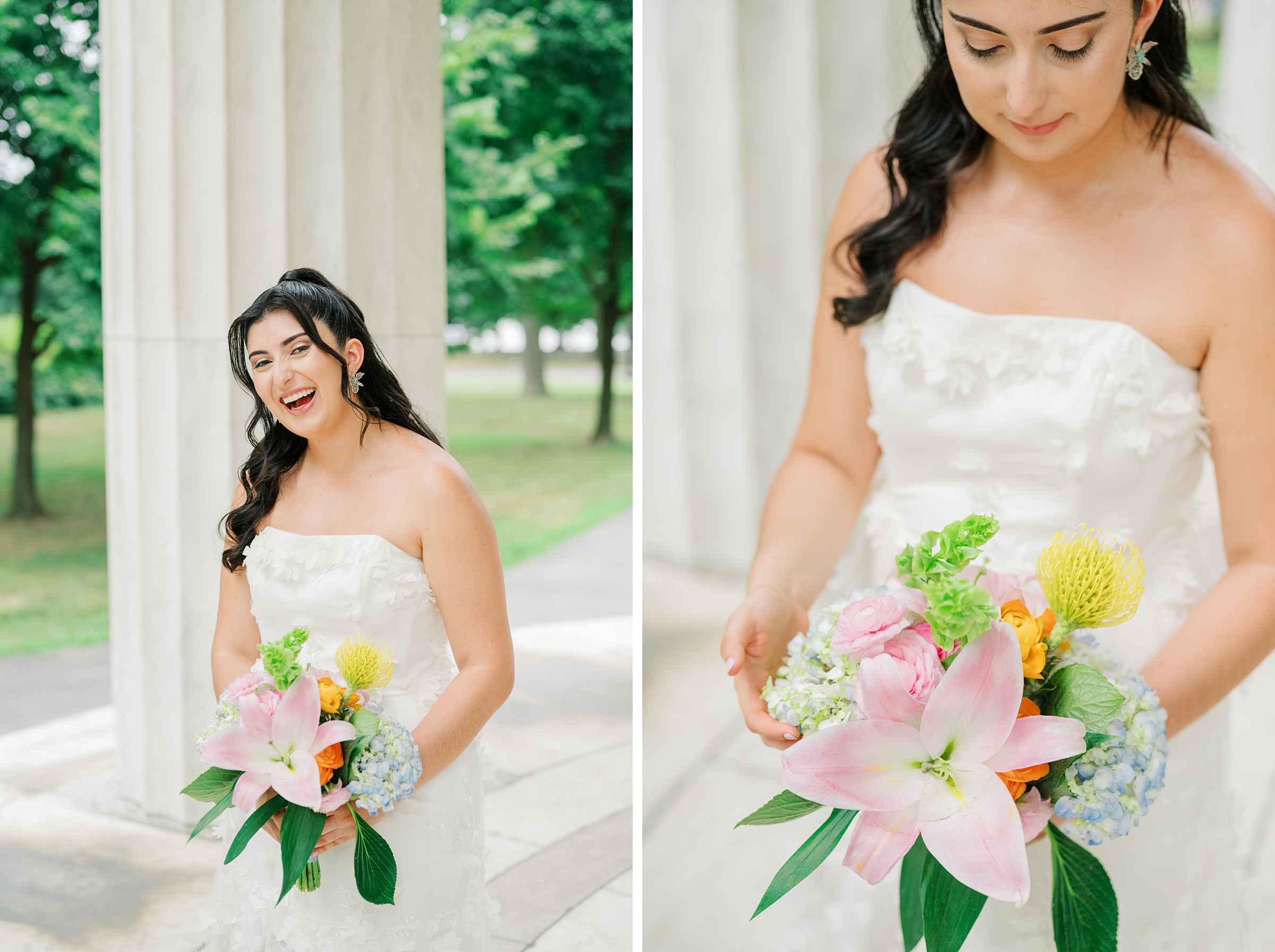 Summer elopement at the DC War Memorial Photographed by Baltimore Wedding Photographer Cait Kramer Photography