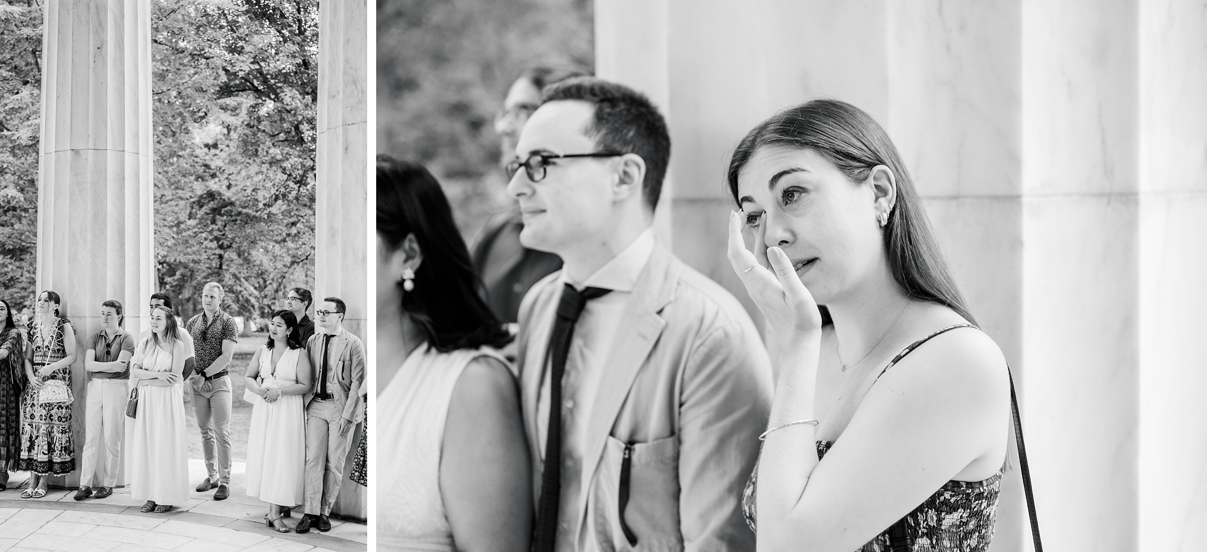 Summer elopement at the DC War Memorial Photographed by Baltimore Wedding Photographer Cait Kramer Photography