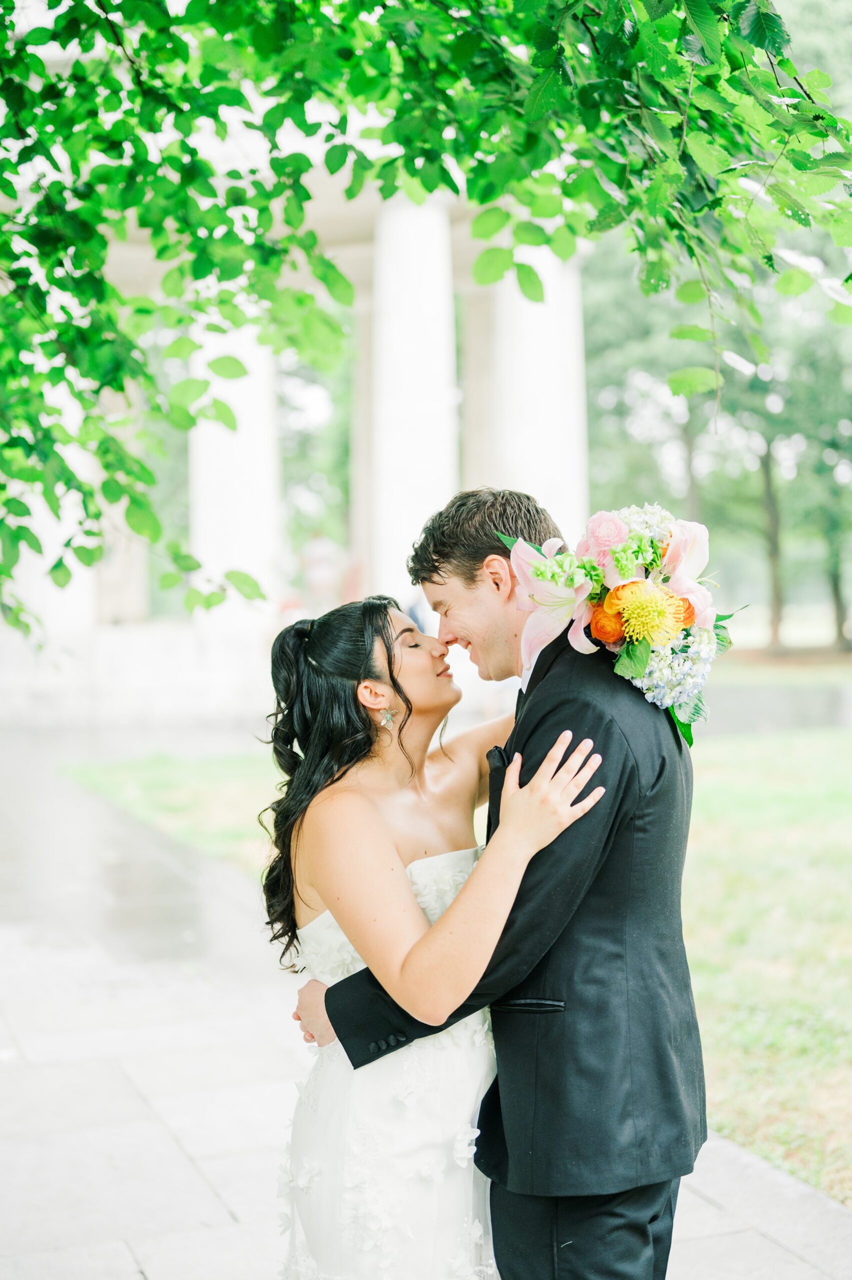 Summer elopement at the DC War Memorial Photographed by Baltimore Wedding Photographer Cait Kramer Photography