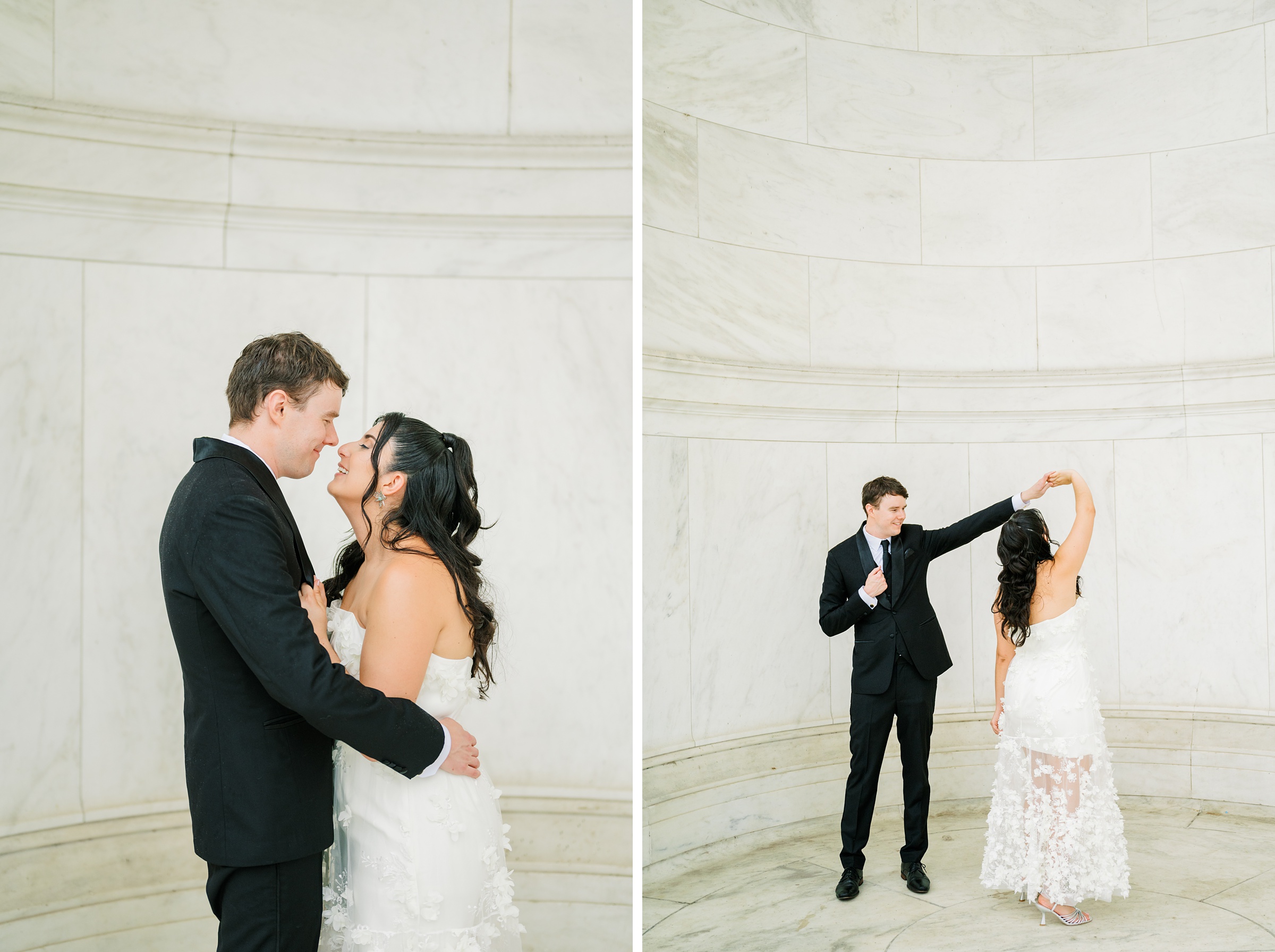 Summer elopement at the DC War Memorial Photographed by Baltimore Wedding Photographer Cait Kramer Photography