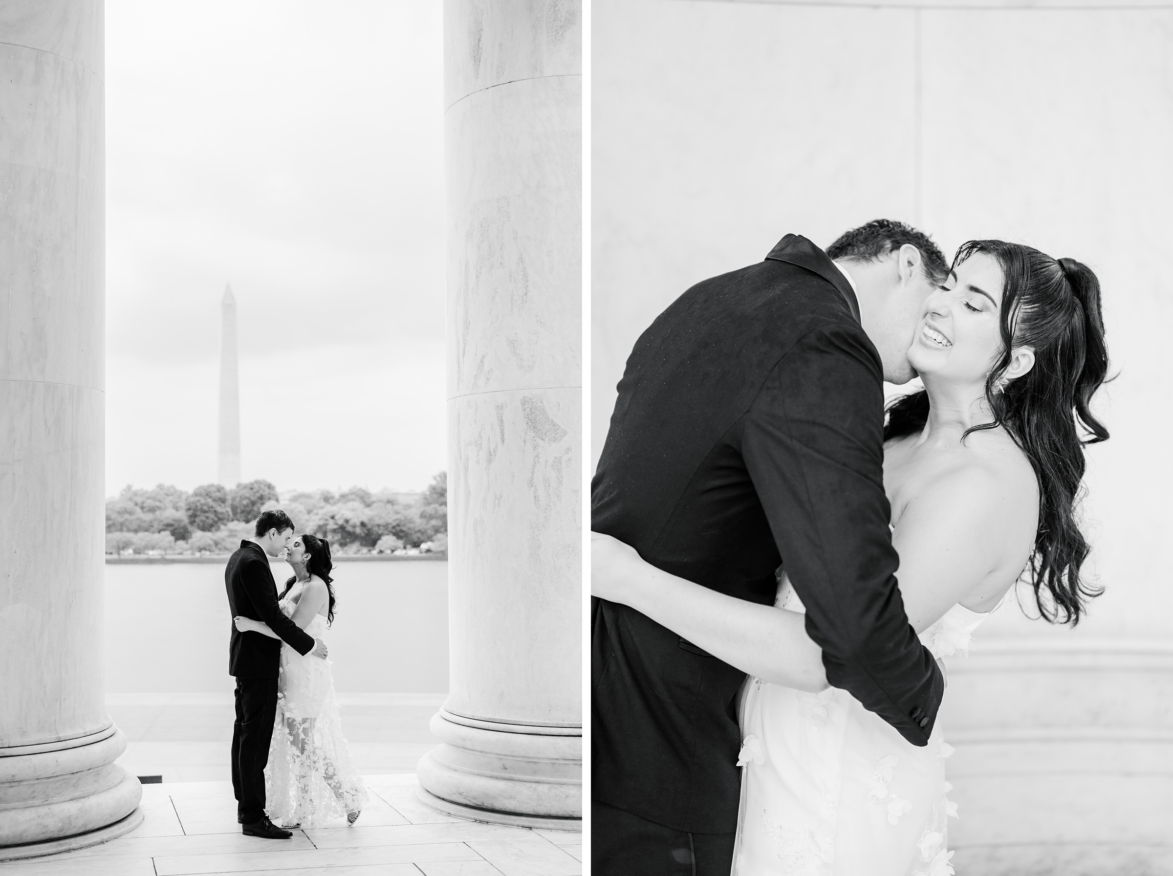 Summer elopement at the DC War Memorial Photographed by Baltimore Wedding Photographer Cait Kramer Photography