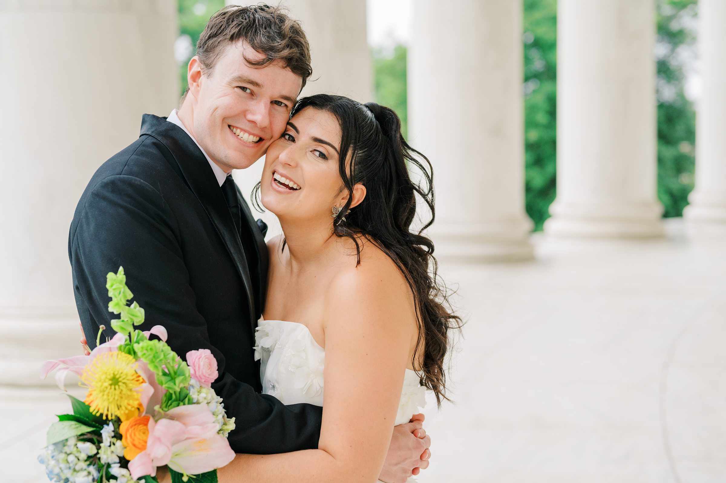 Summer elopement at the DC War Memorial Photographed by Baltimore Wedding Photographer Cait Kramer Photography