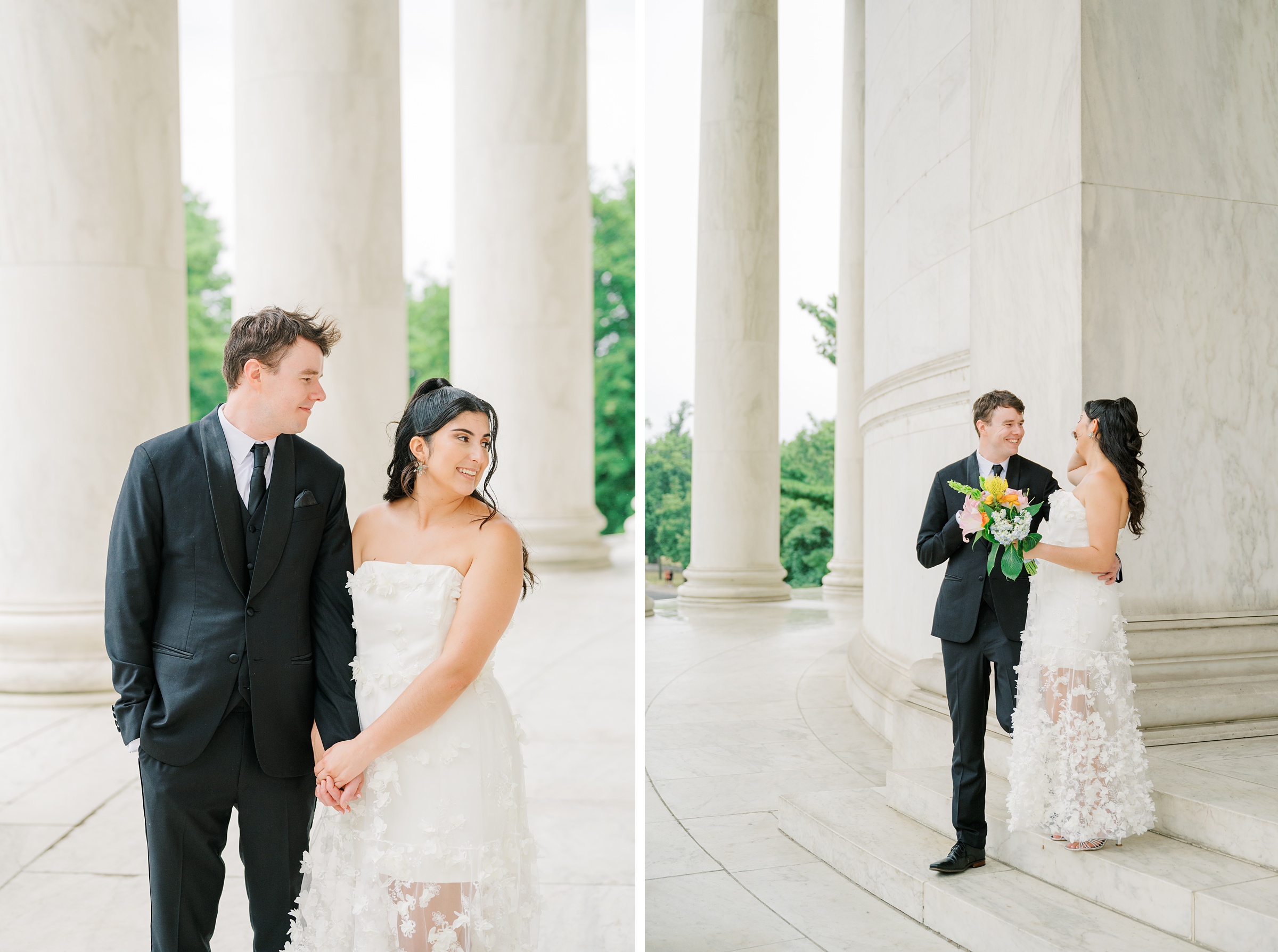 Summer elopement at the DC War Memorial Photographed by Baltimore Wedding Photographer Cait Kramer Photography