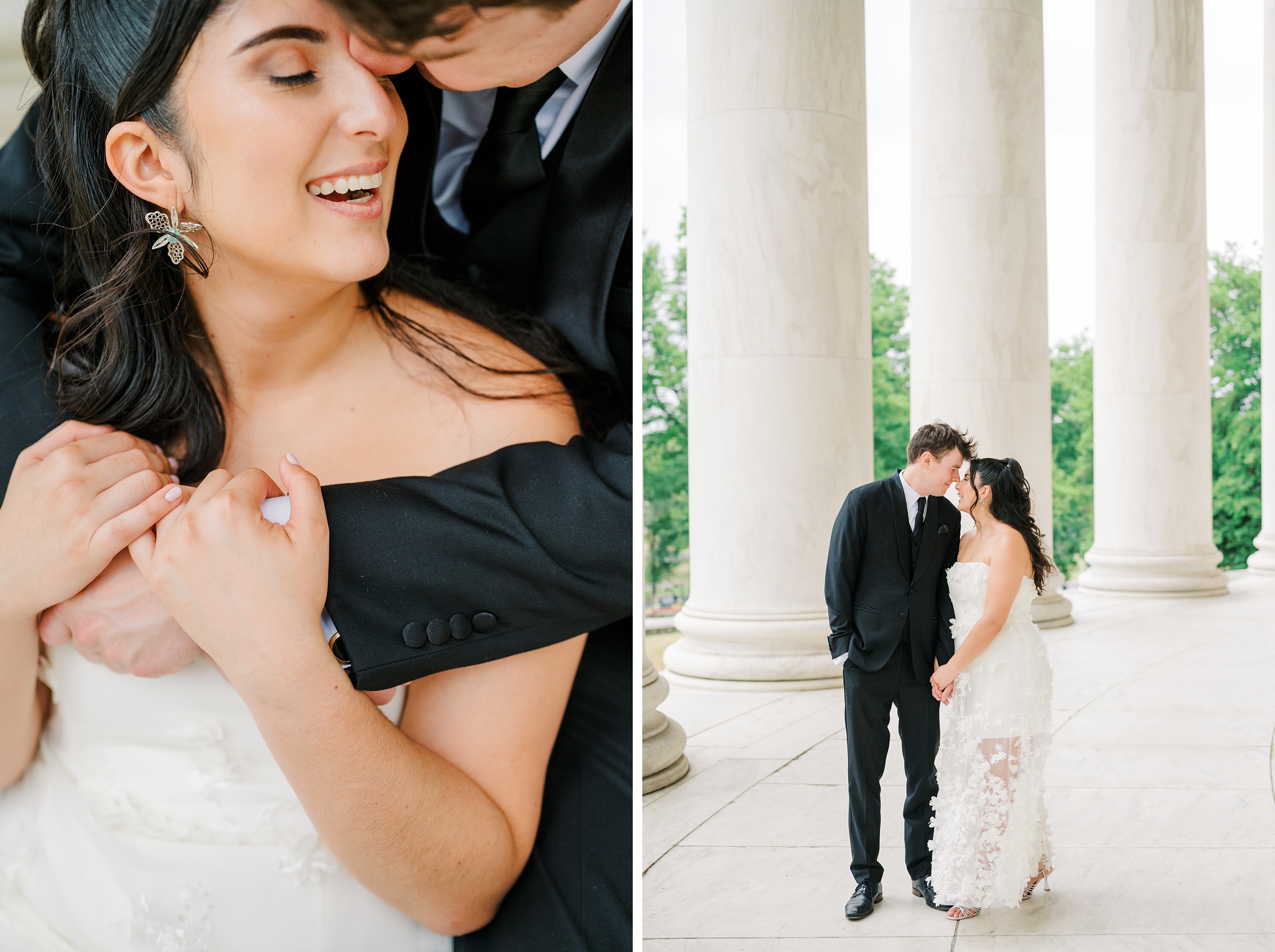 Summer elopement at the DC War Memorial Photographed by Baltimore Wedding Photographer Cait Kramer Photography