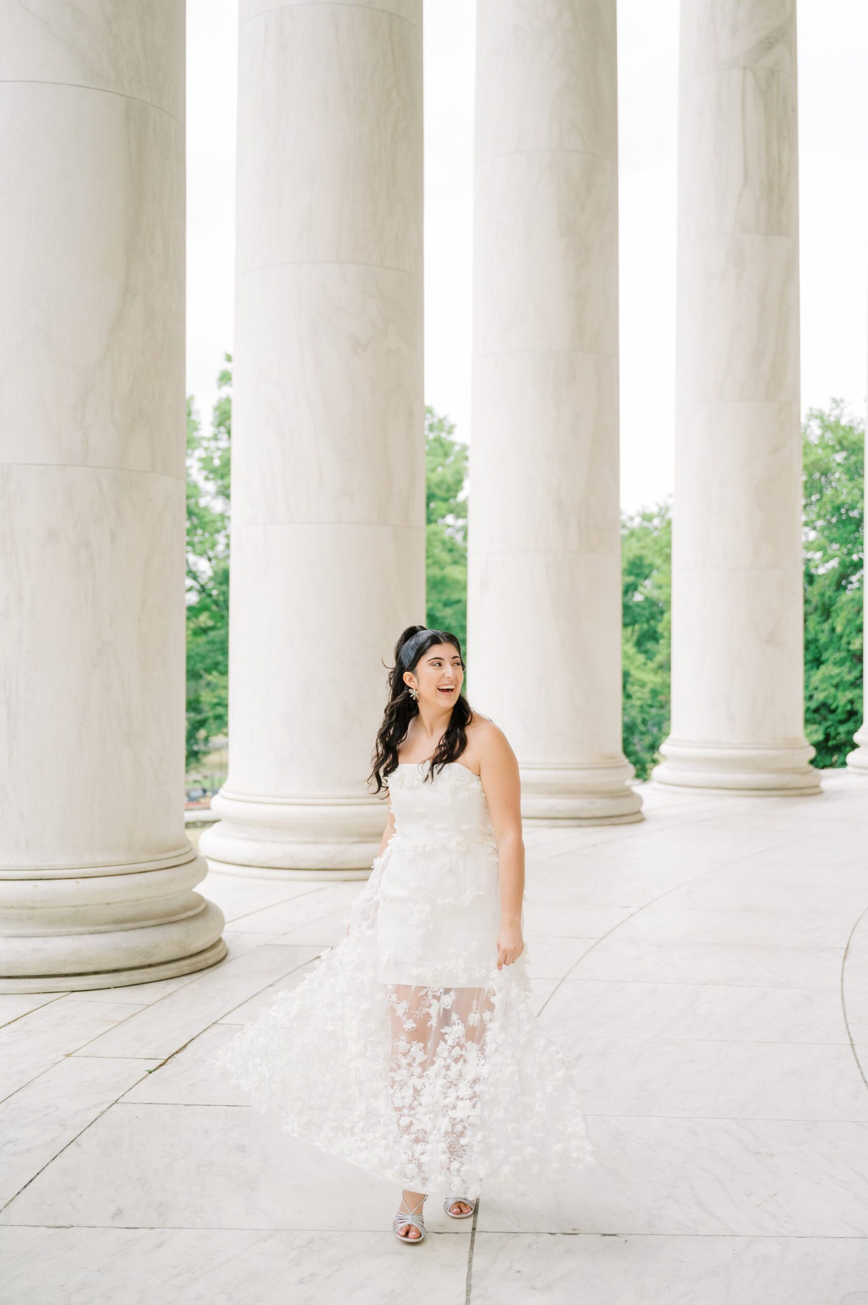 Summer elopement at the DC War Memorial Photographed by Baltimore Wedding Photographer Cait Kramer Photography