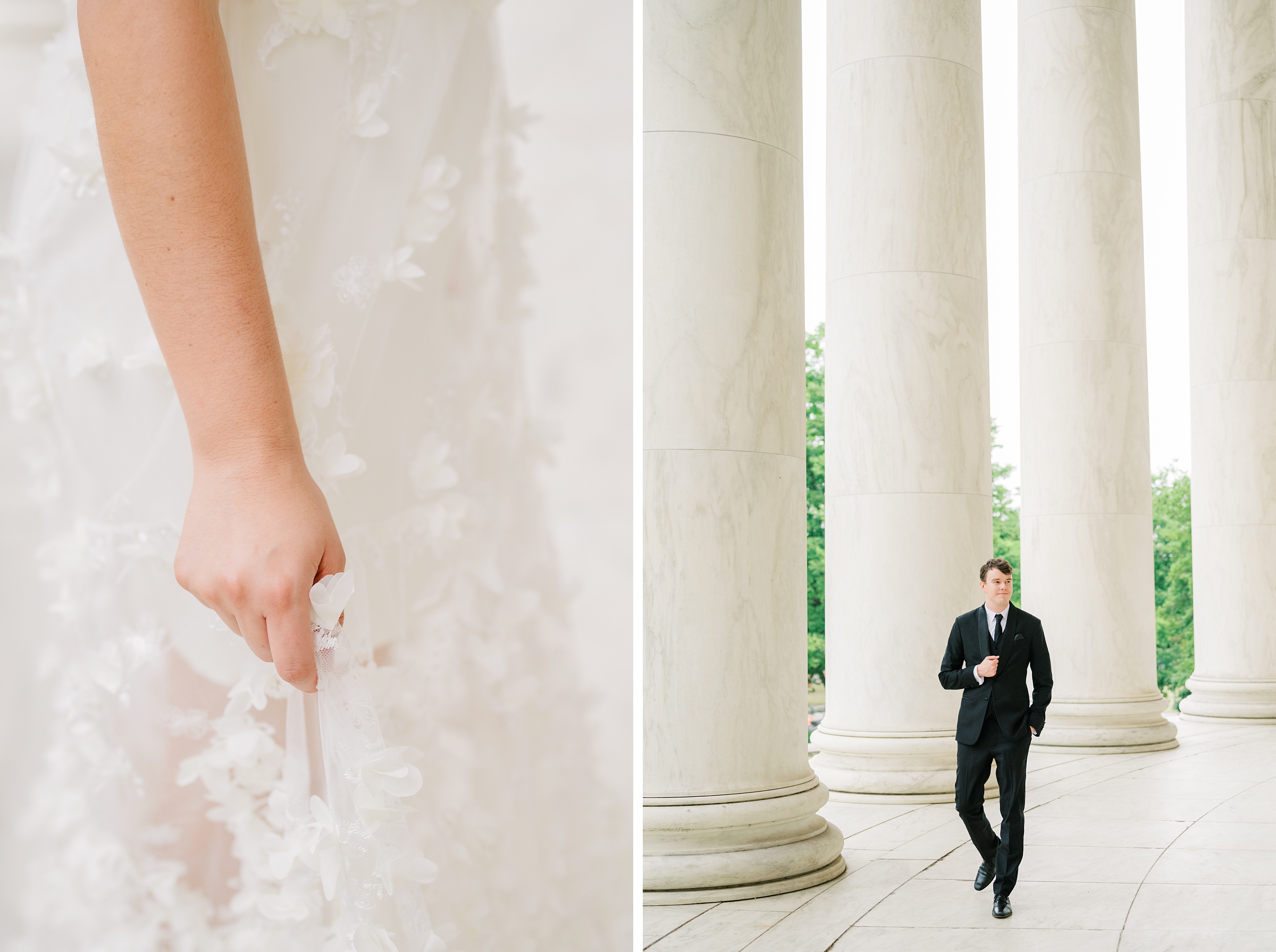 Summer elopement at the DC War Memorial Photographed by Baltimore Wedding Photographer Cait Kramer Photography