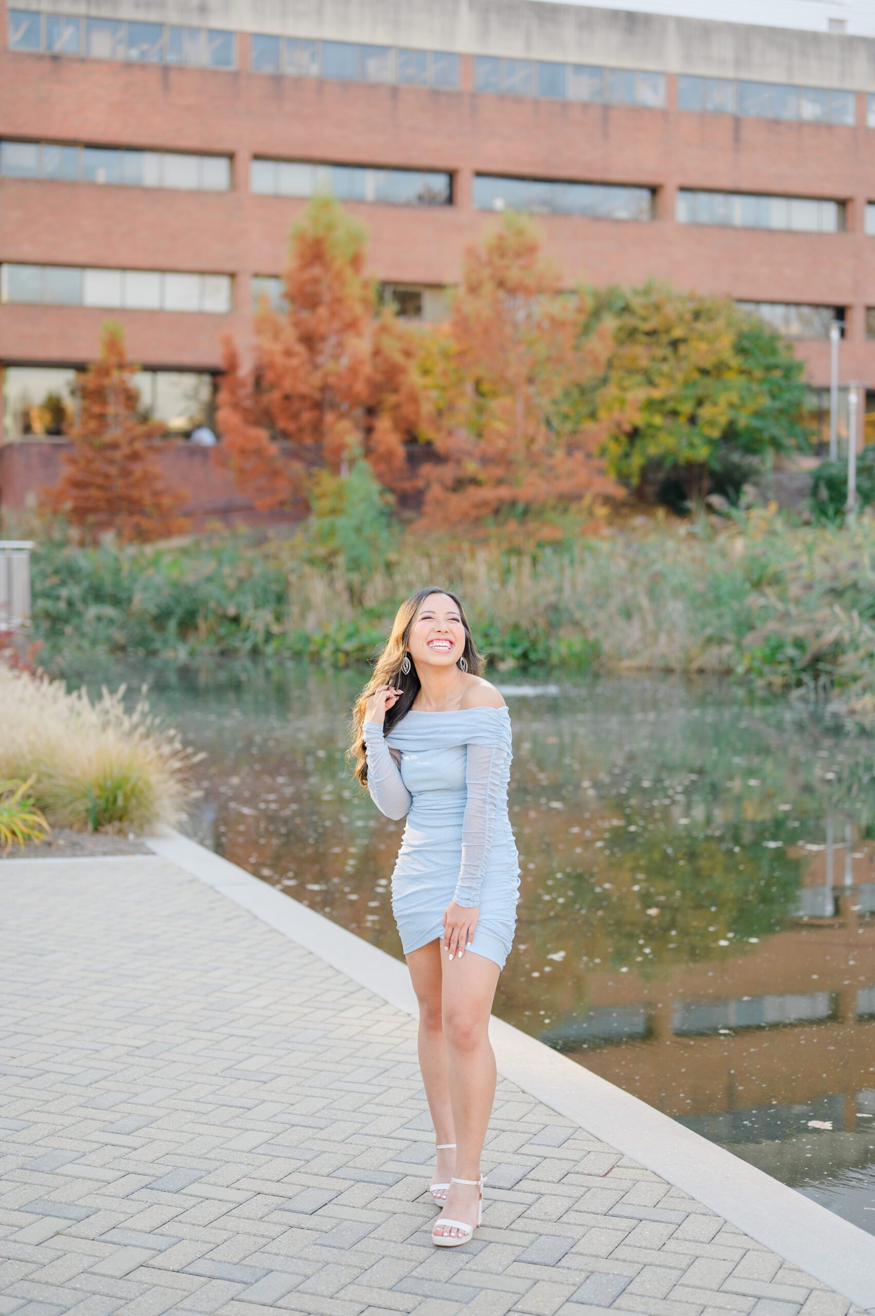 Fall UMBC Grad Photos at University of Maryland photographed by Baltimore Grad Photographer Cait Kramer