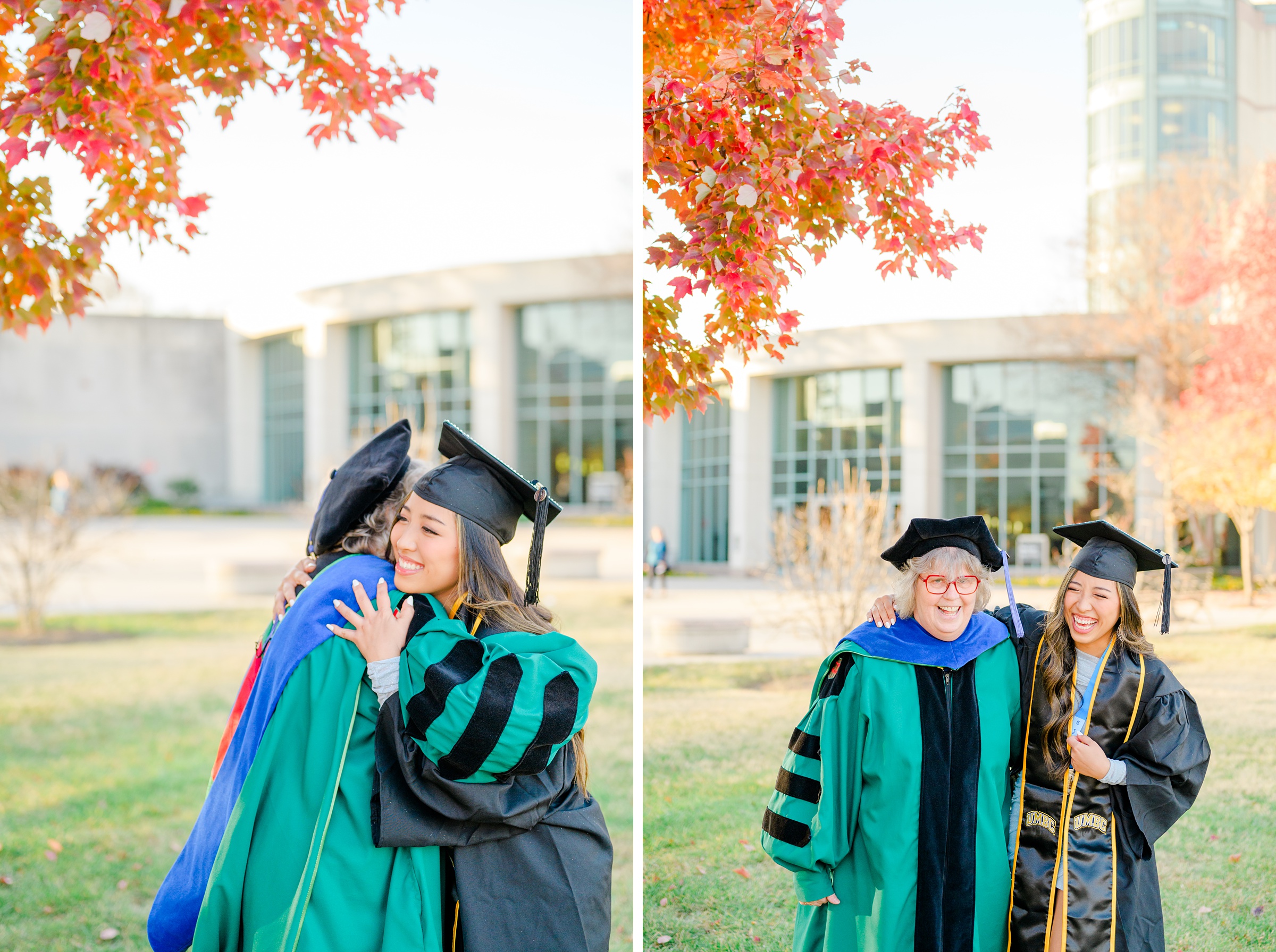 Fall UMBC Grad Photos at University of Maryland photographed by Baltimore Grad Photographer Cait Kramer