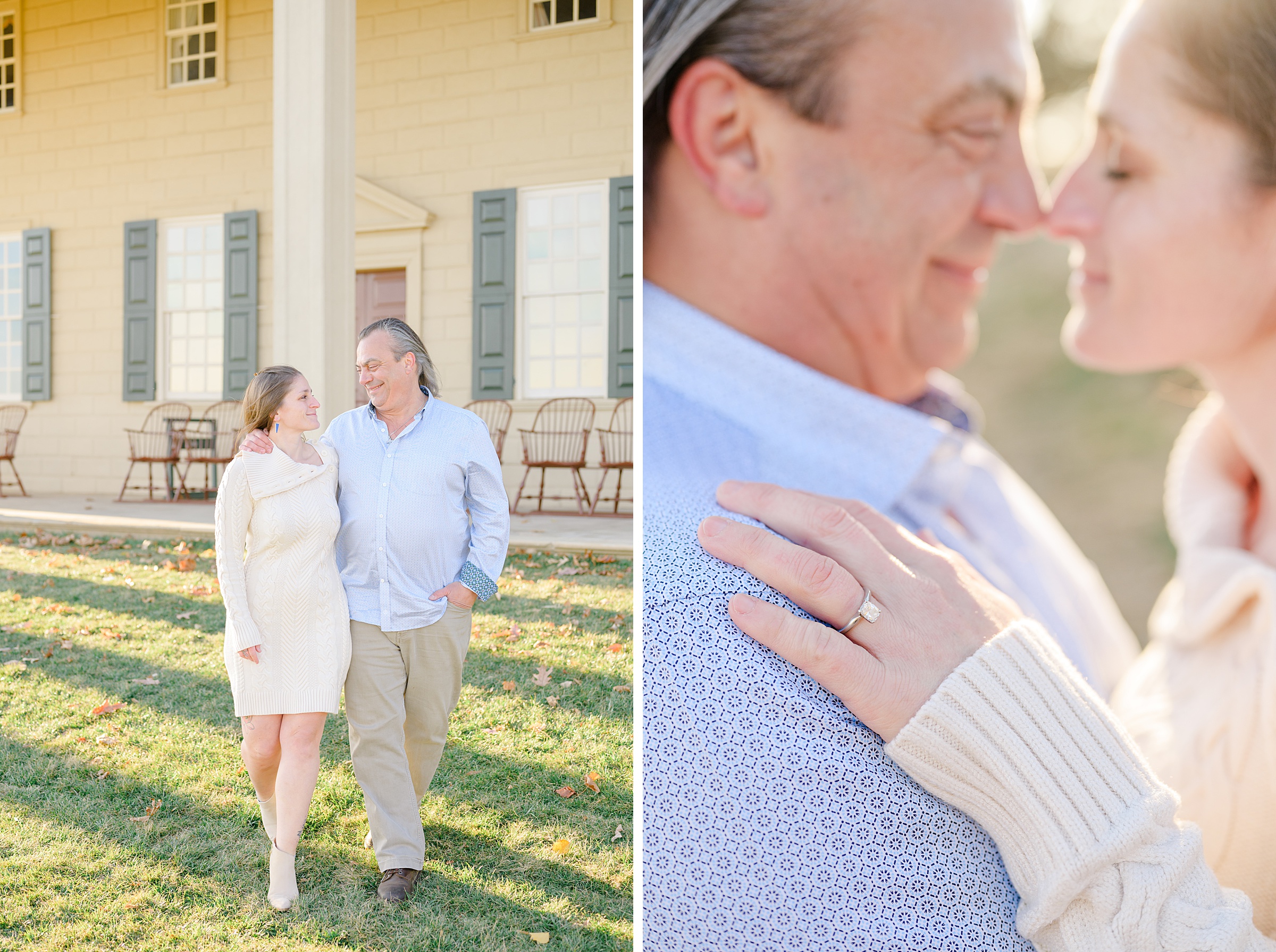 Mount Vernon Engagement Photos in Northern Virginia photographed by Baltimore Wedding Photographer Cait Kramer