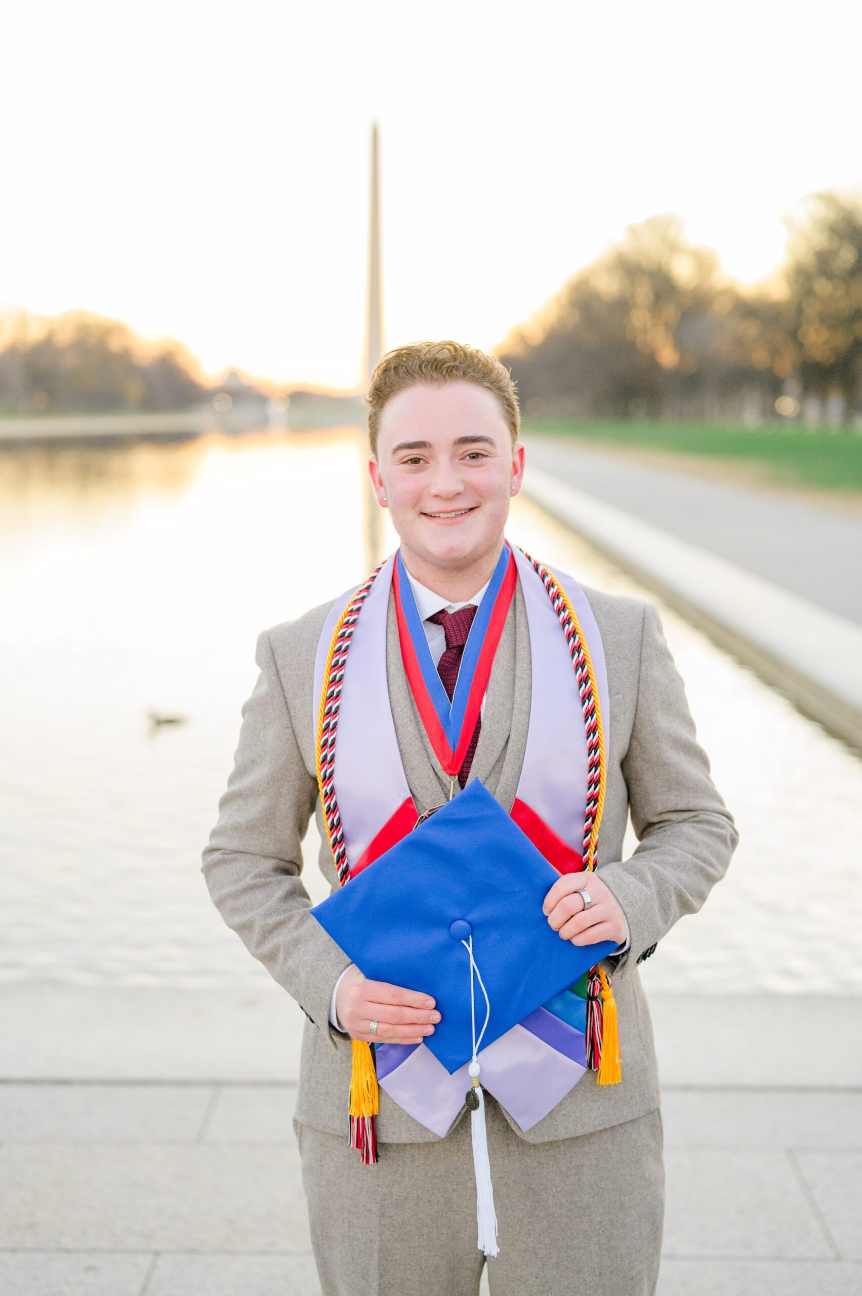 AU Grad Photos in Washington, DC photographed by Baltimore Grad Photographer Cait Kramer.