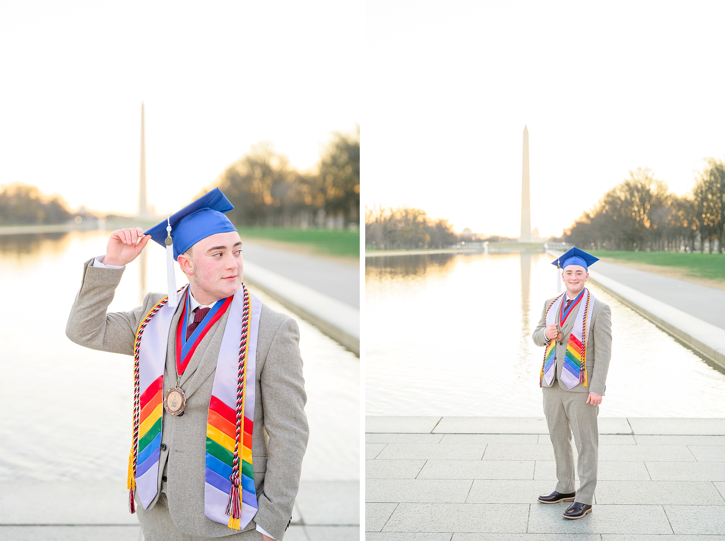 AU Grad Photos in Washington, DC photographed by Baltimore Grad Photographer Cait Kramer.