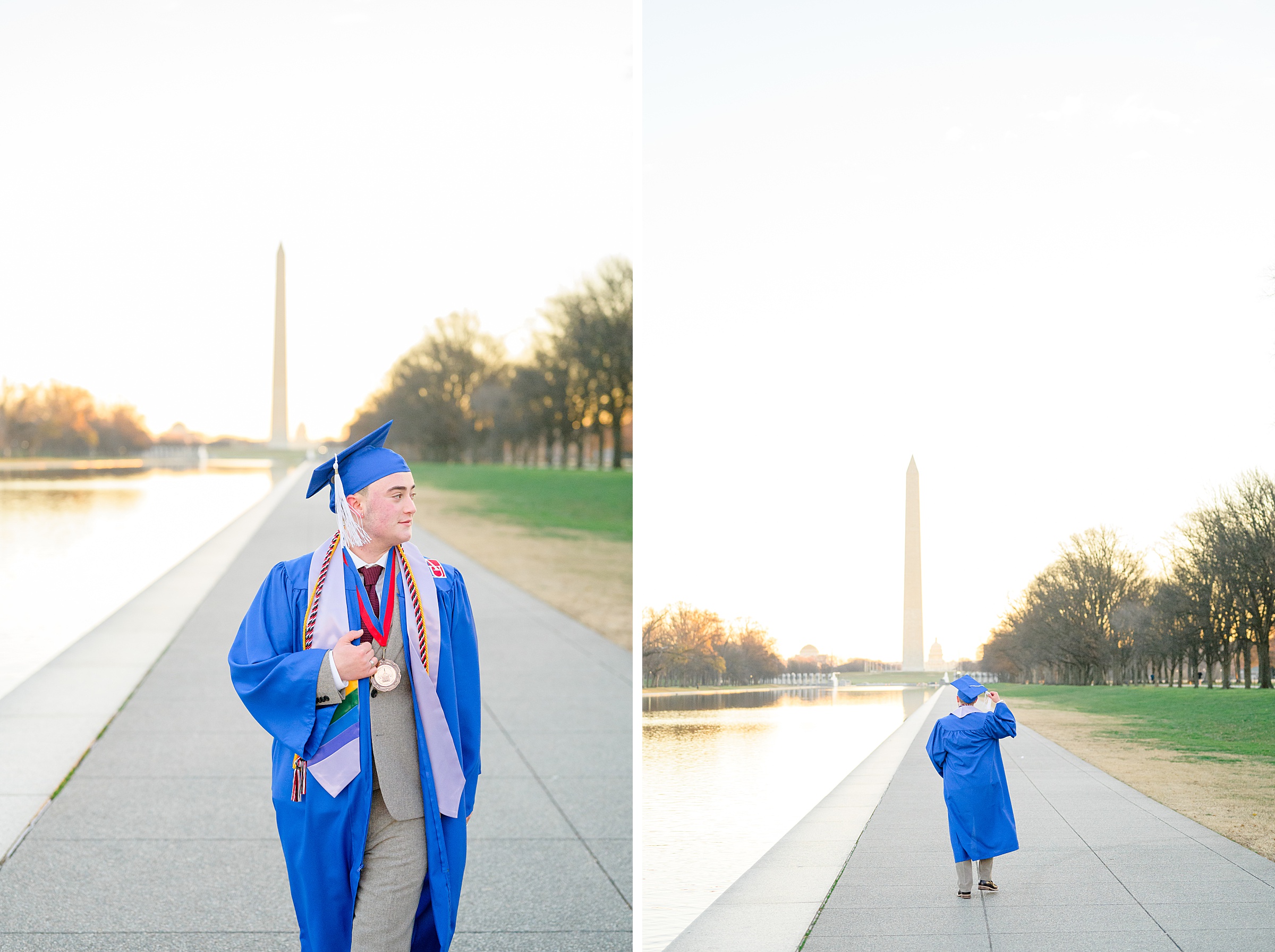 AU Grad Photos in Washington, DC photographed by Baltimore Grad Photographer Cait Kramer.