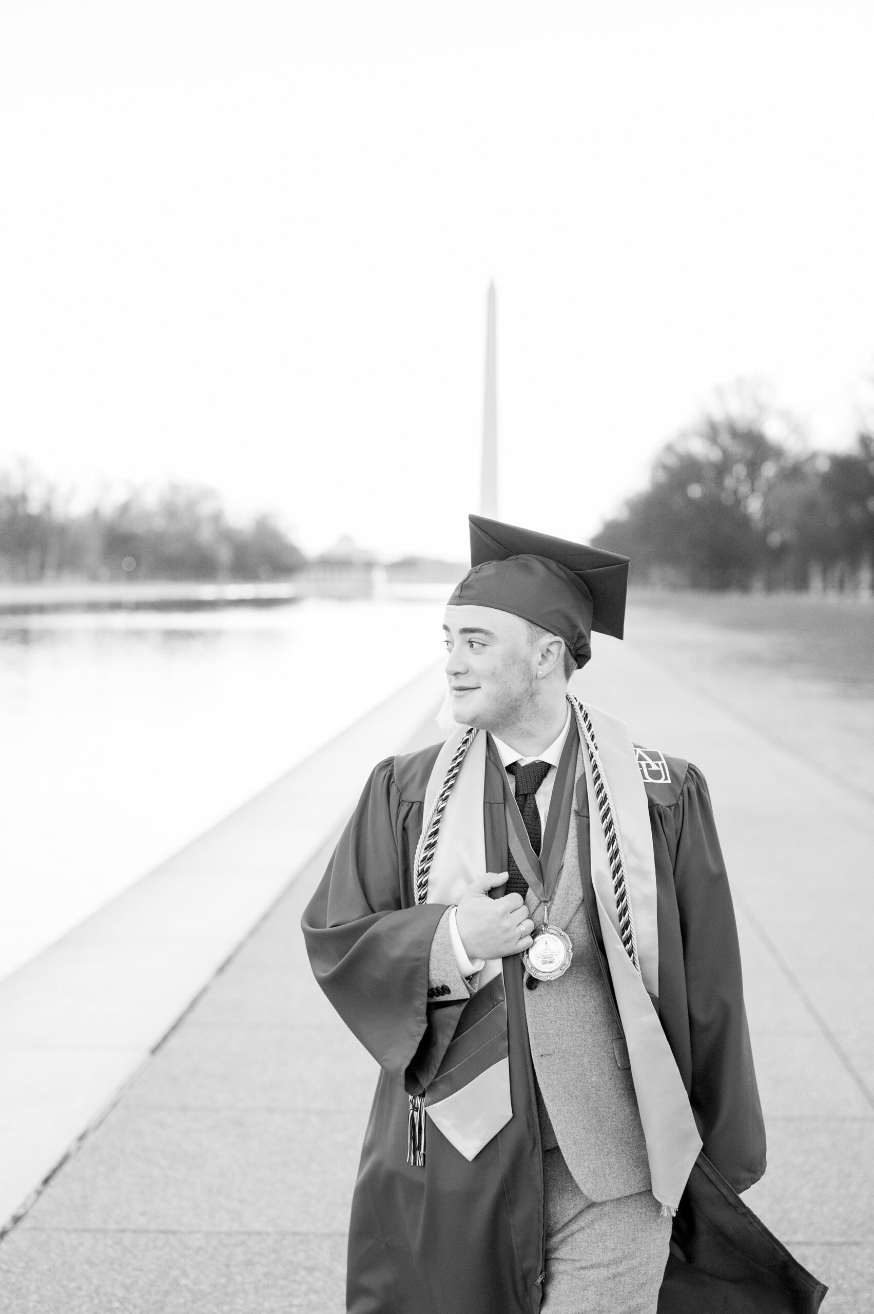 AU Grad Photos in Washington, DC photographed by Baltimore Grad Photographer Cait Kramer.