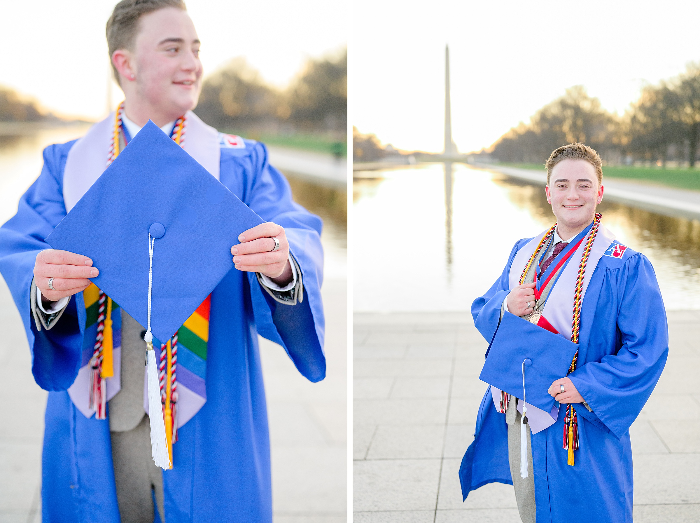 AU Grad Photos in Washington, DC photographed by Baltimore Grad Photographer Cait Kramer.