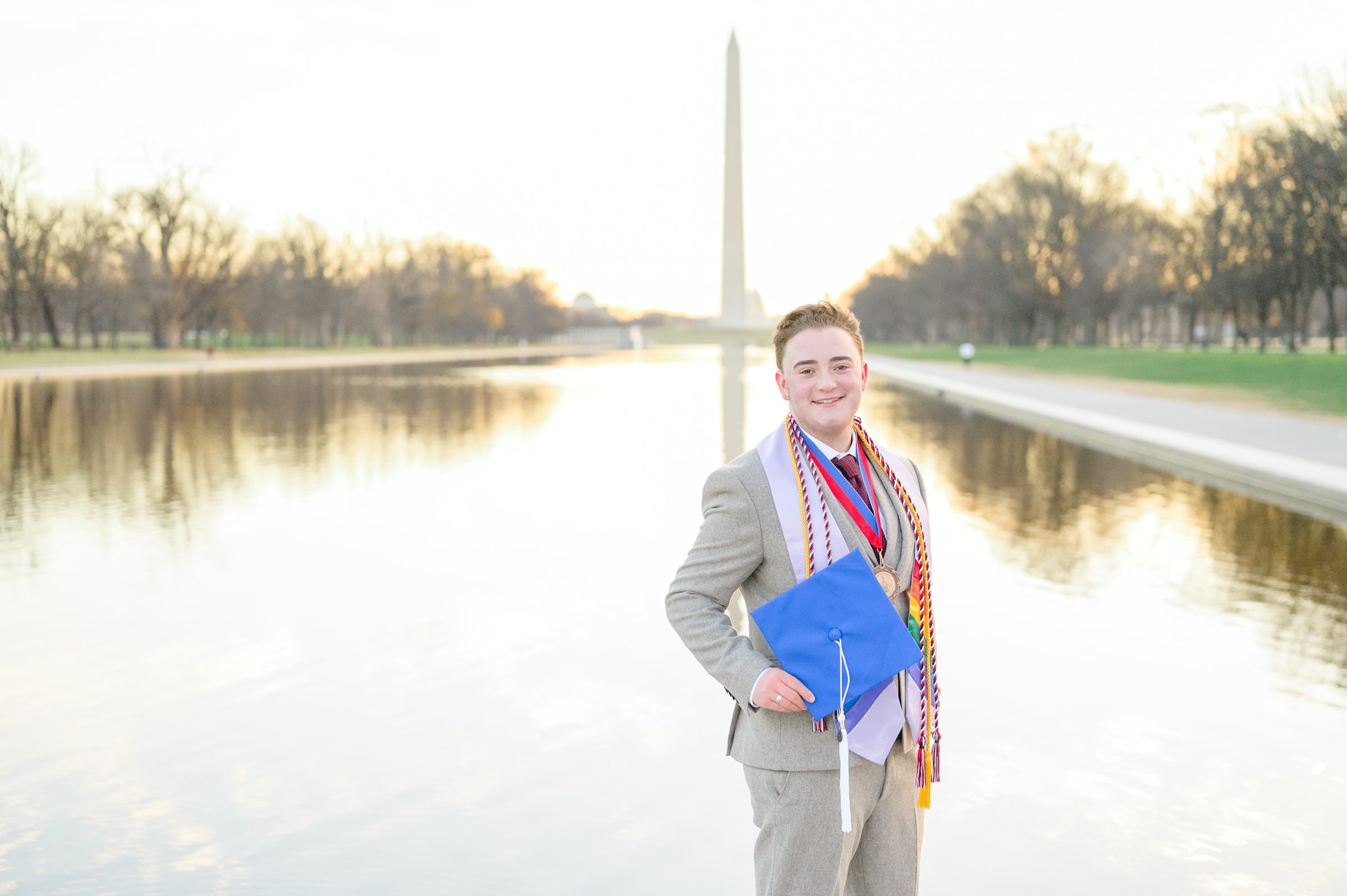 AU Grad Photos in Washington, DC photographed by Baltimore Grad Photographer Cait Kramer.