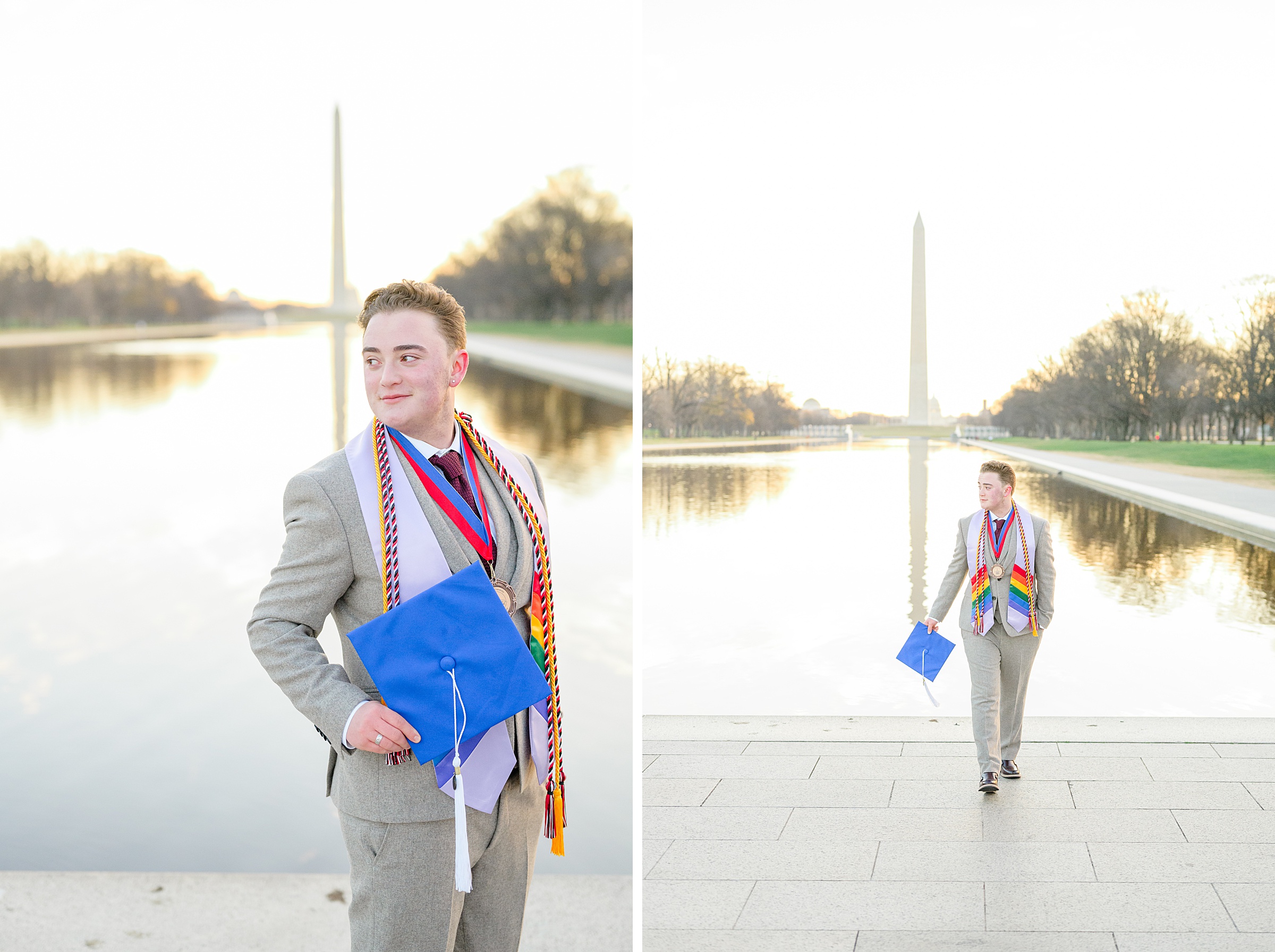 AU Grad Photos in Washington, DC photographed by Baltimore Grad Photographer Cait Kramer.