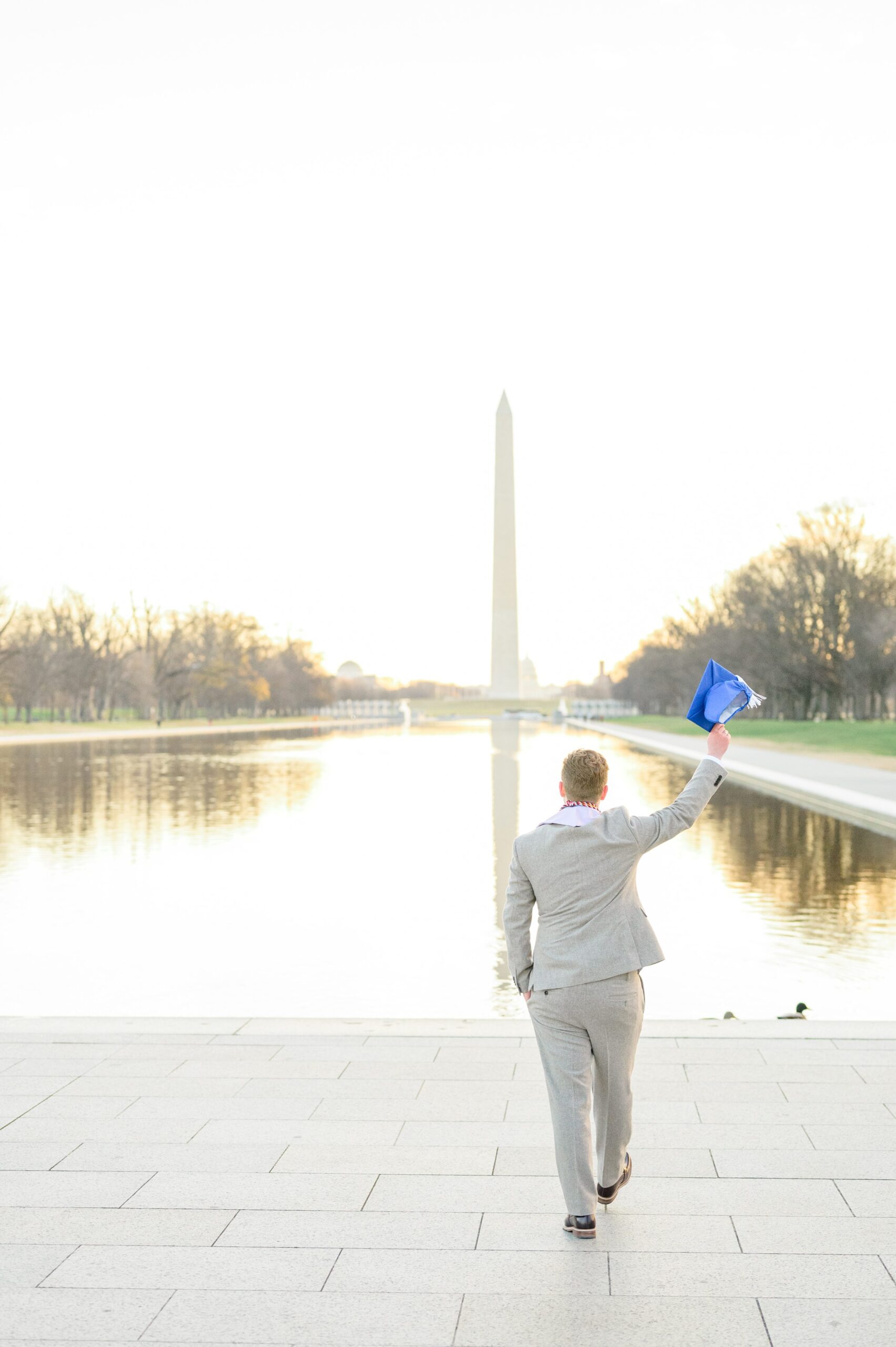 AU Grad Photos in Washington, DC photographed by Baltimore Grad Photographer Cait Kramer.