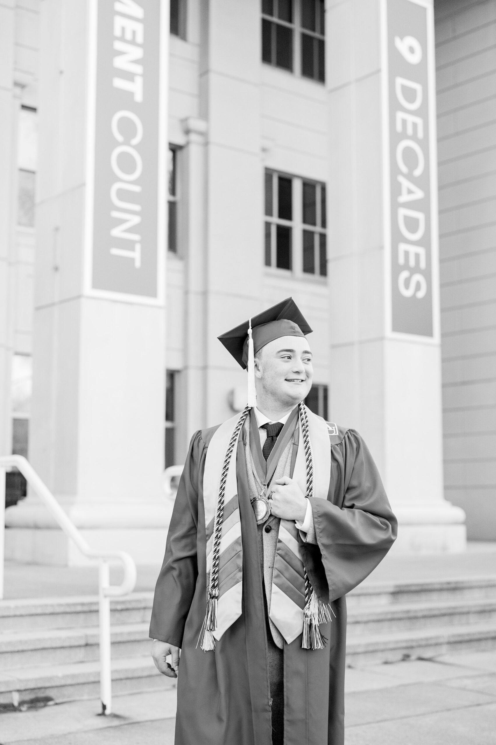 AU Grad Photos in Washington, DC photographed by Baltimore Grad Photographer Cait Kramer.