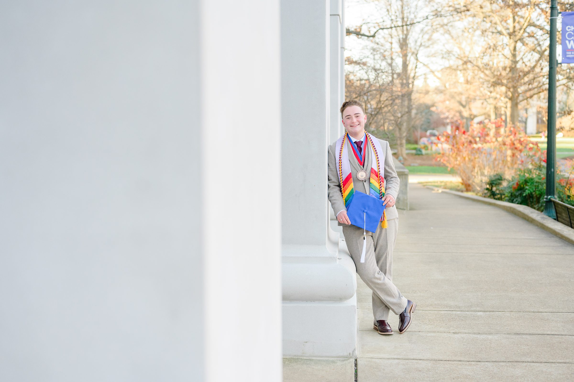 AU Grad Photos in Washington, DC photographed by Baltimore Grad Photographer Cait Kramer.