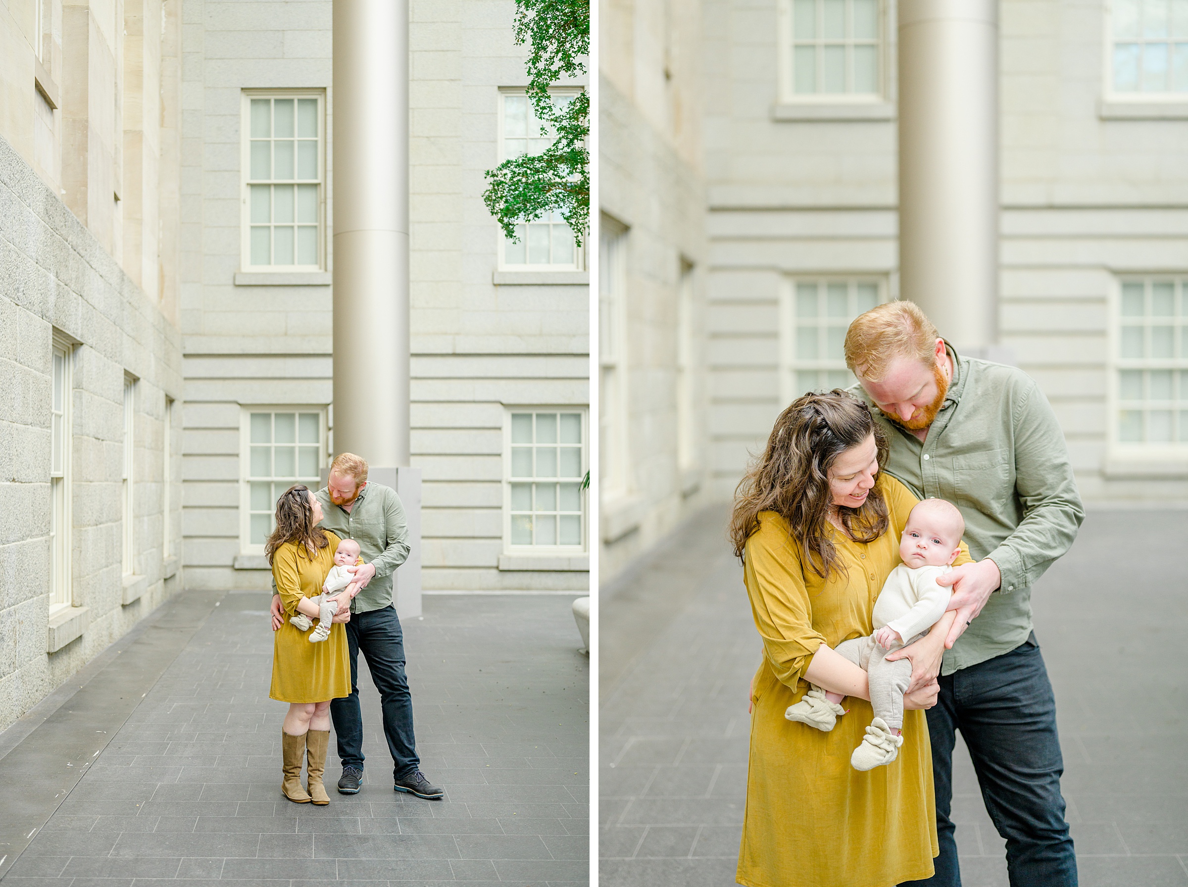 Family Session at the National Portrait Gallery in Washington, D.C. photographed by Baltimore Portrait Photographer Cait Kramer.