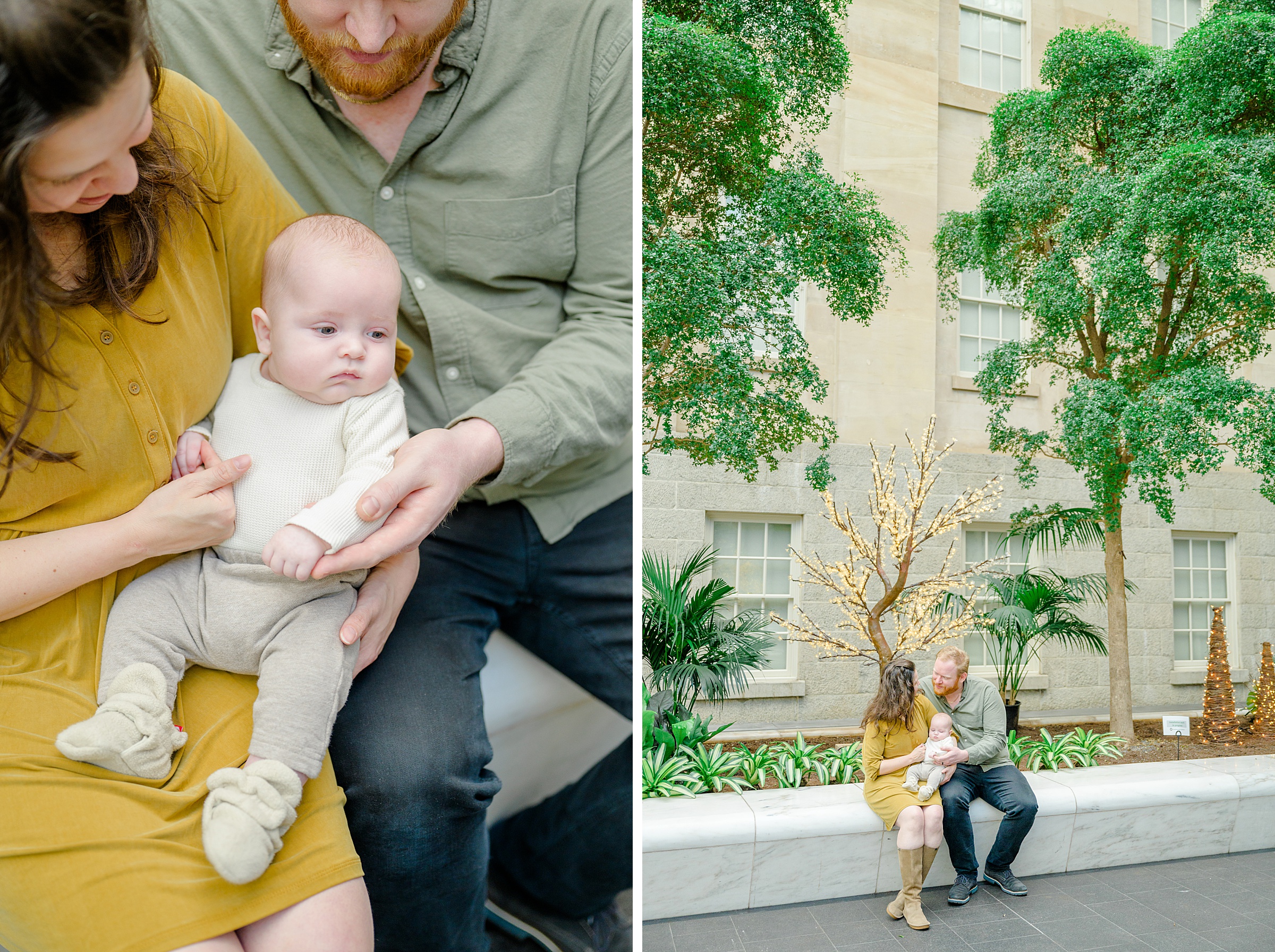 Family Session at the National Portrait Gallery in Washington, D.C. photographed by Baltimore Portrait Photographer Cait Kramer.