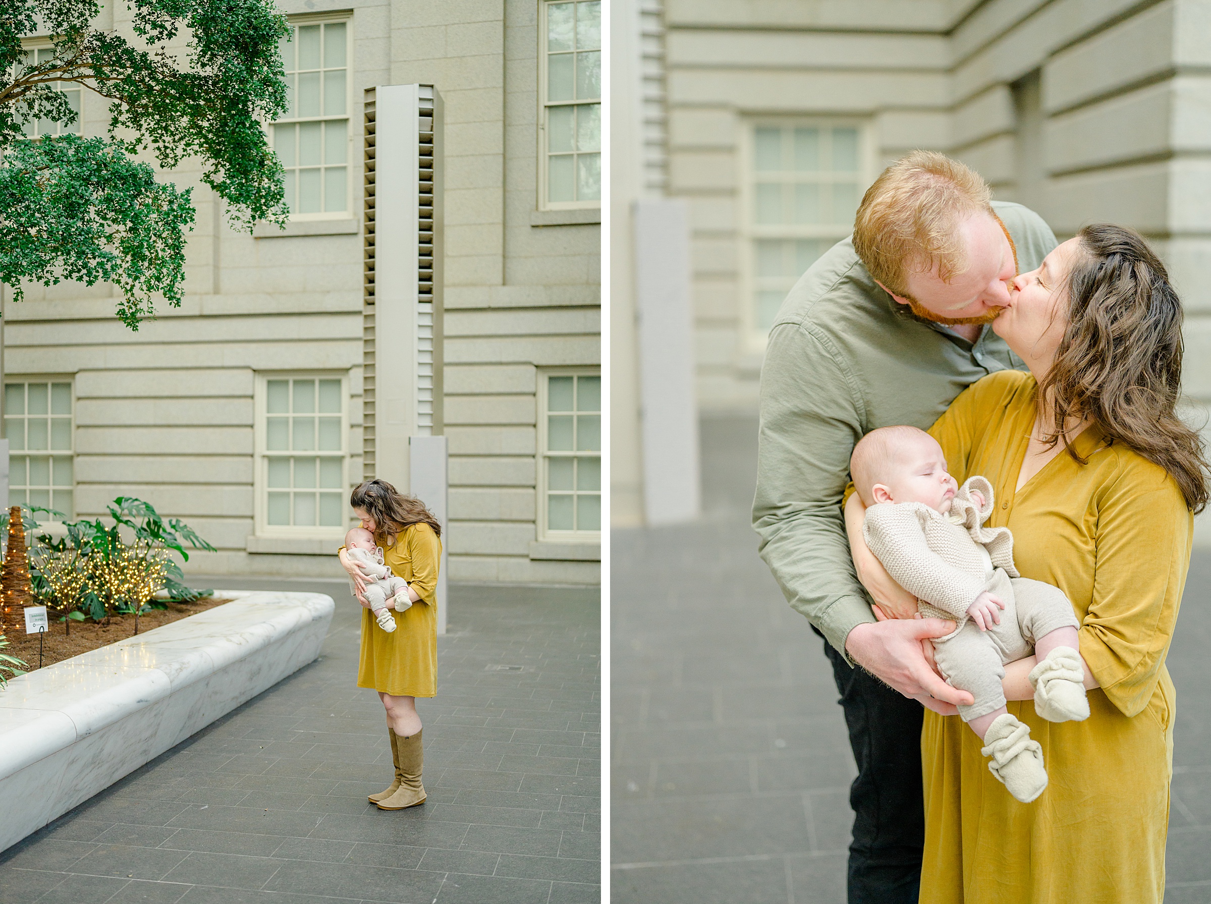 Family Session at the National Portrait Gallery in Washington, D.C. photographed by Baltimore Portrait Photographer Cait Kramer.