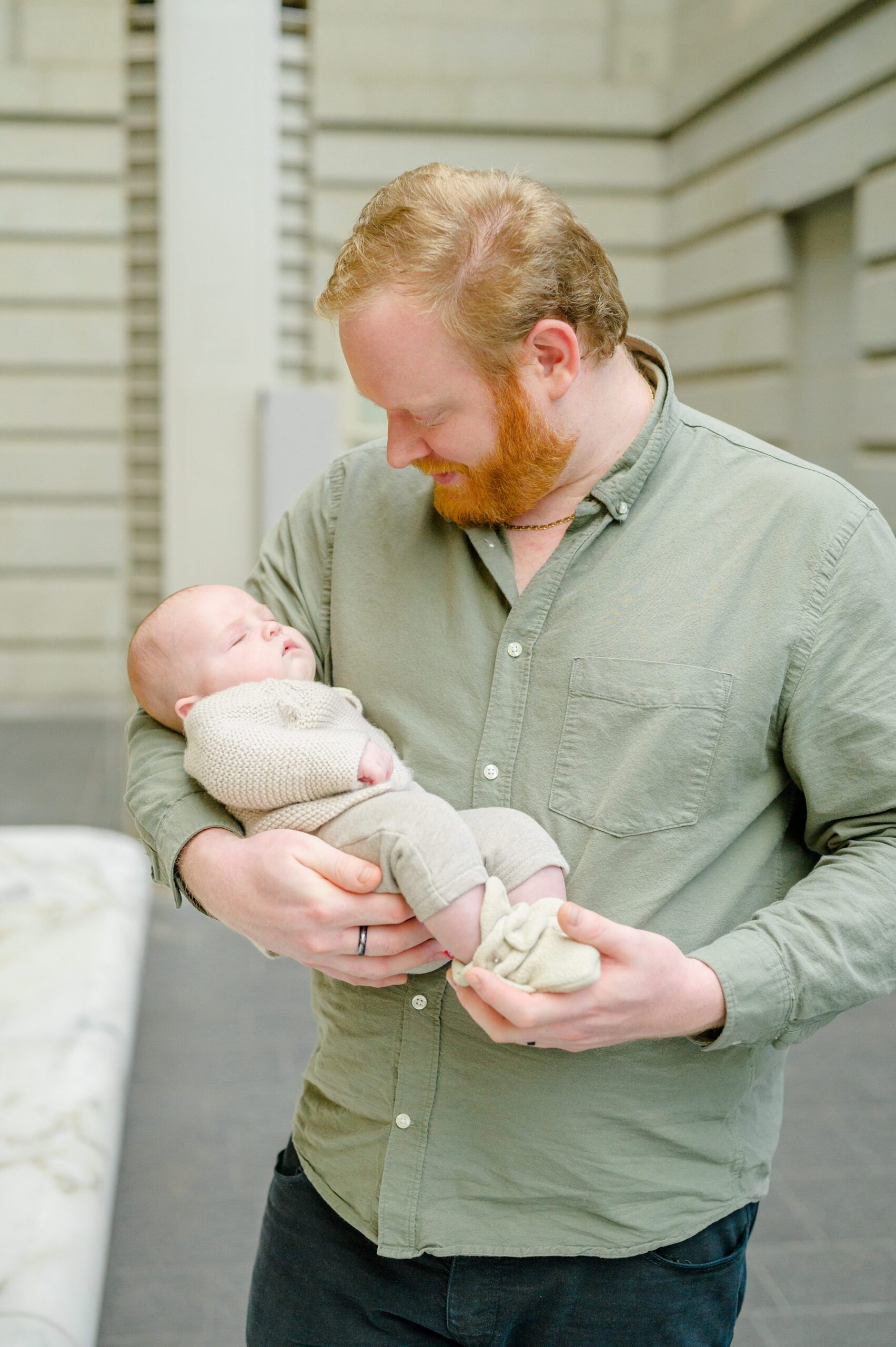 Family Session at the National Portrait Gallery in Washington, D.C. photographed by Baltimore Portrait Photographer Cait Kramer.