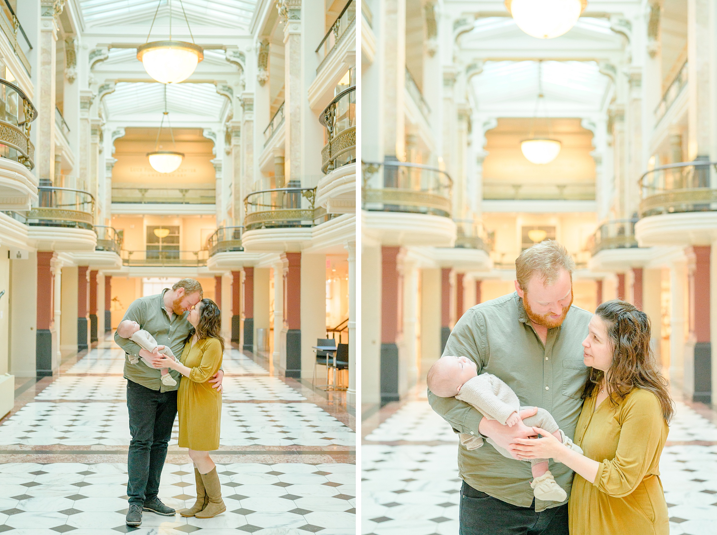 Family Session at the National Portrait Gallery in Washington, D.C. photographed by Baltimore Portrait Photographer Cait Kramer.