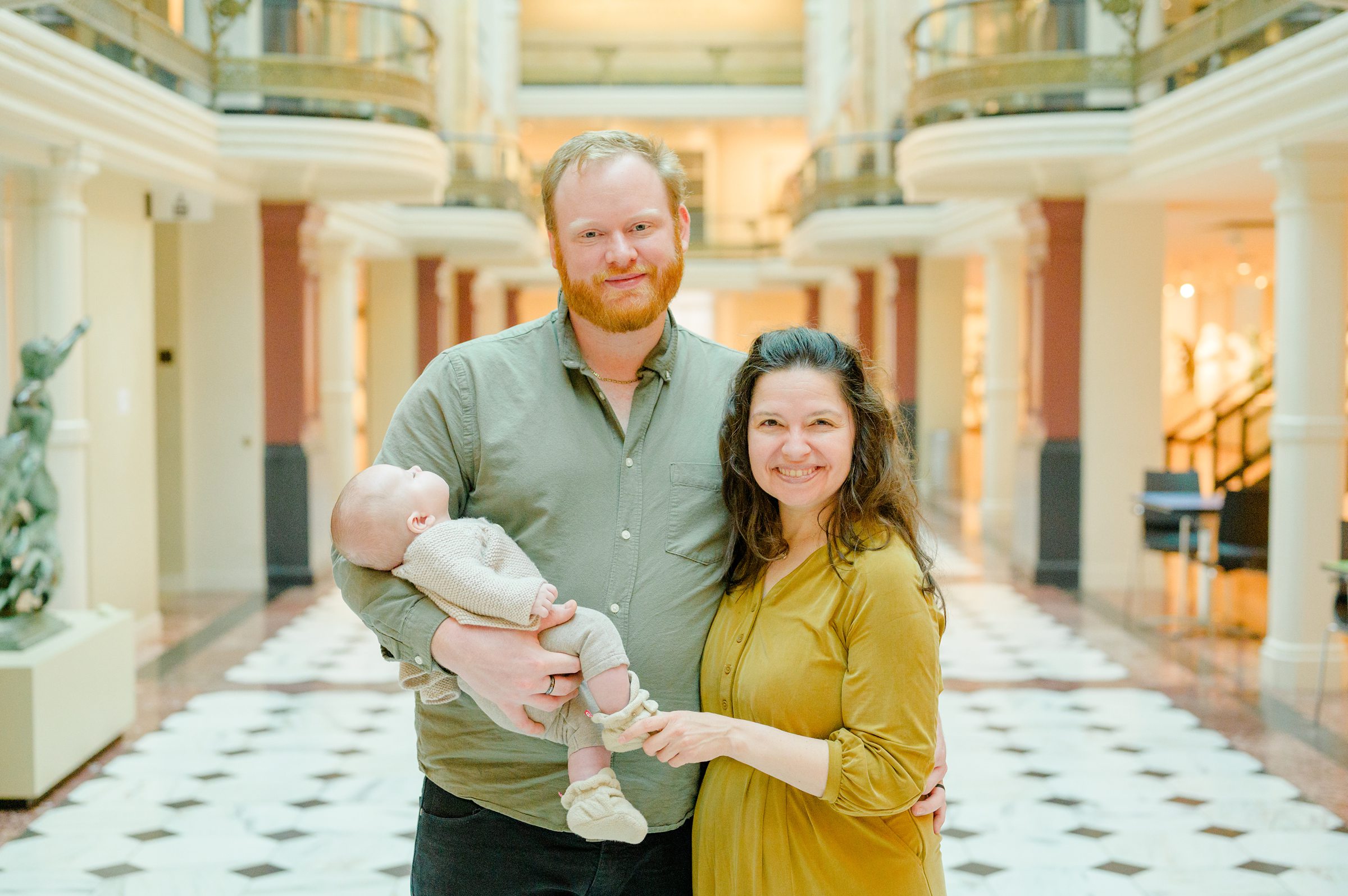 Family Session at the National Portrait Gallery in Washington, D.C. photographed by Baltimore Portrait Photographer Cait Kramer.