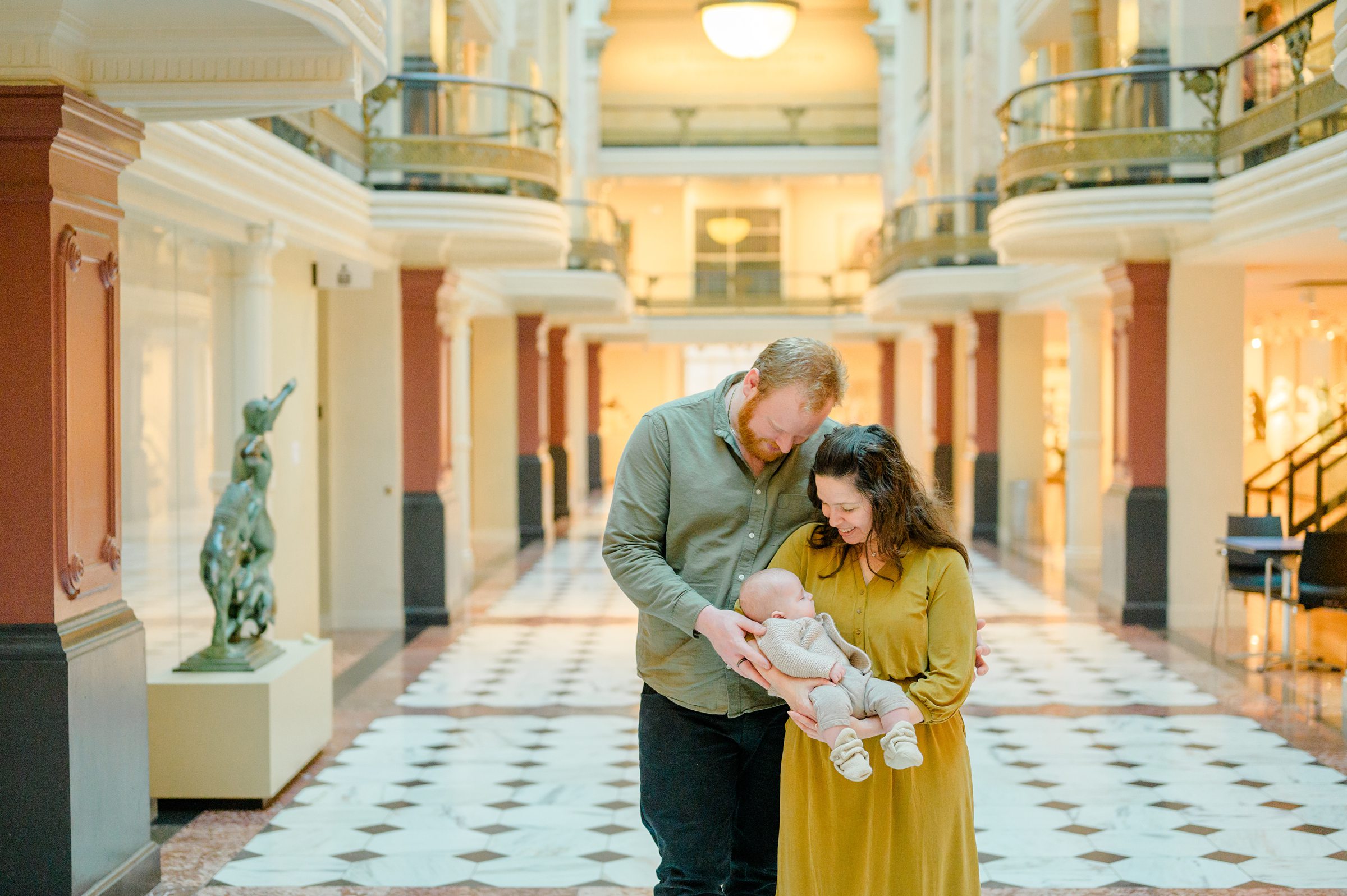 Family Session at the National Portrait Gallery in Washington, D.C. photographed by Baltimore Portrait Photographer Cait Kramer.