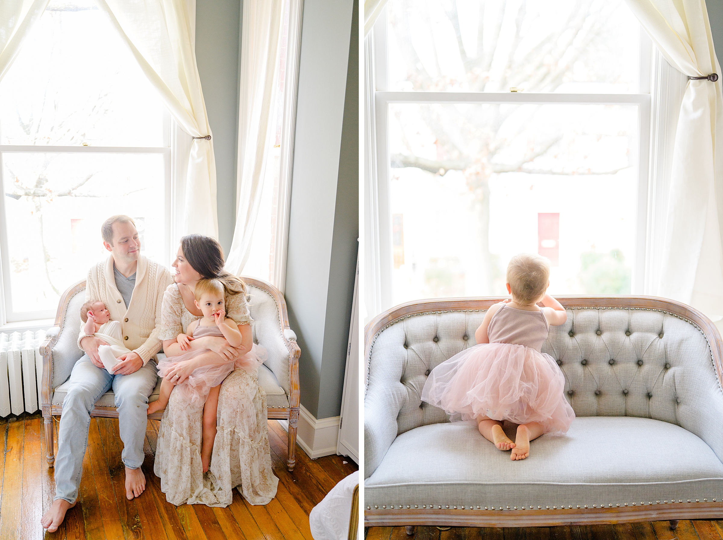 Old Town Alexandria In Home Newborn Session photographed by Baltimore Newborn Photographer Cait Kramer.