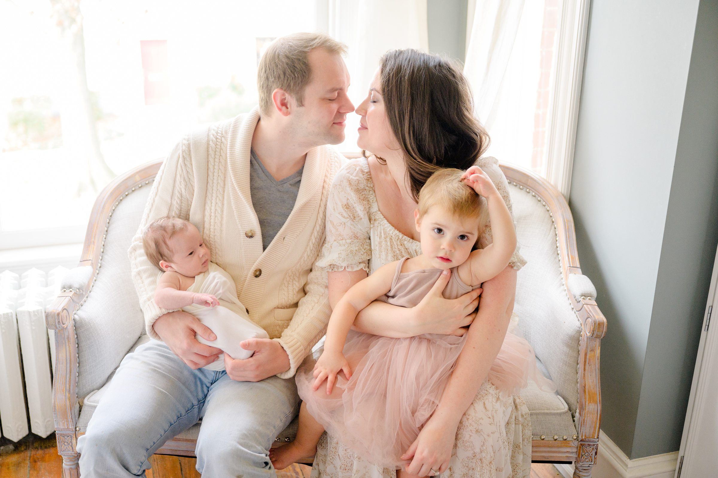 Old Town Alexandria In Home Newborn Session photographed by Baltimore Newborn Photographer Cait Kramer.