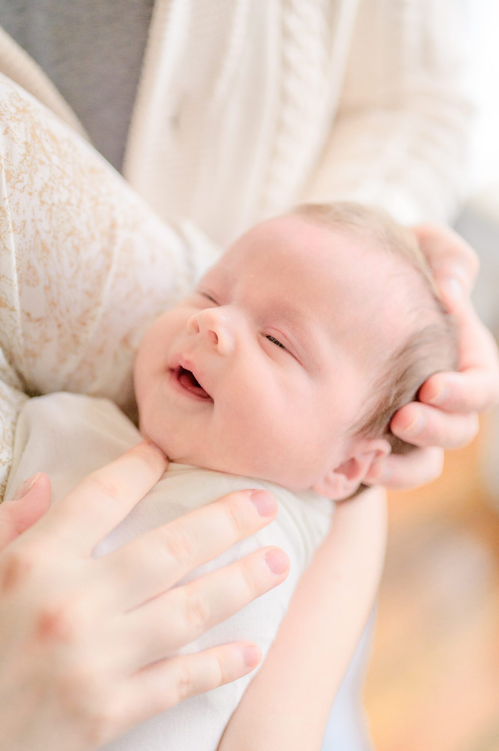 Old Town Alexandria In Home Newborn Session photographed by Baltimore Newborn Photographer Cait Kramer.