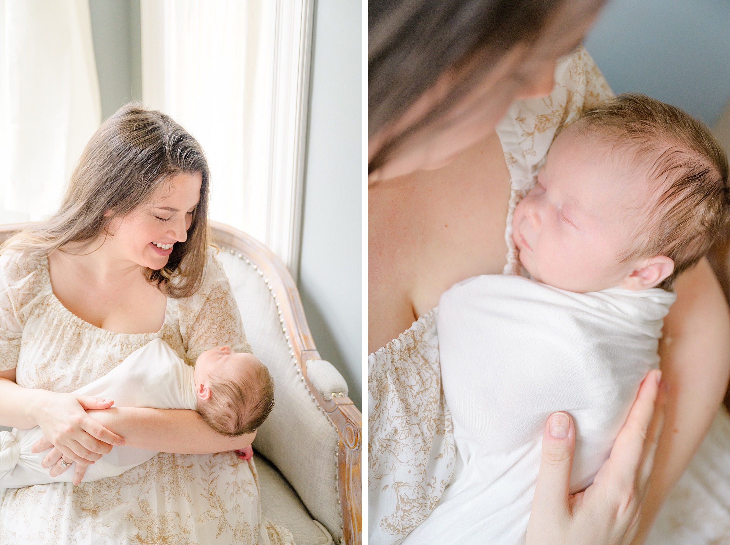 Old Town Alexandria In Home Newborn Session photographed by Baltimore Newborn Photographer Cait Kramer.