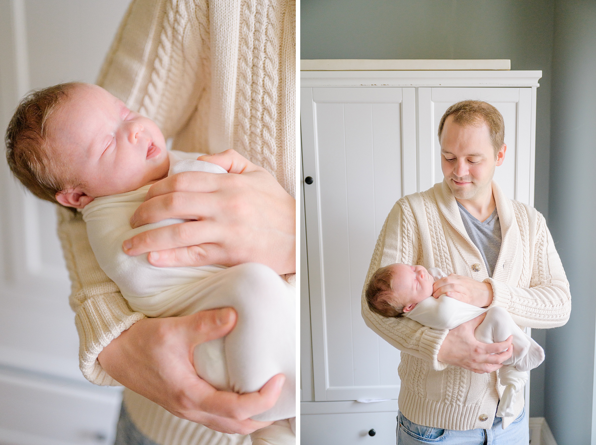 Old Town Alexandria In Home Newborn Session photographed by Baltimore Newborn Photographer Cait Kramer.