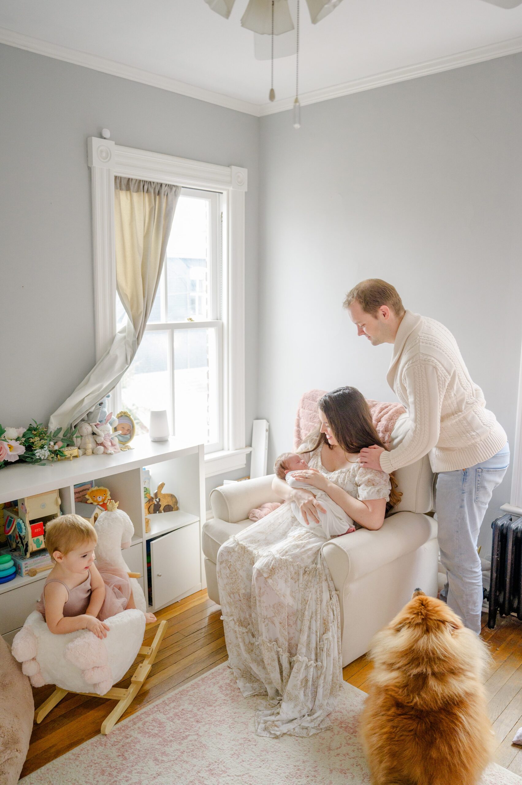 Old Town Alexandria In Home Newborn Session photographed by Baltimore Newborn Photographer Cait Kramer.