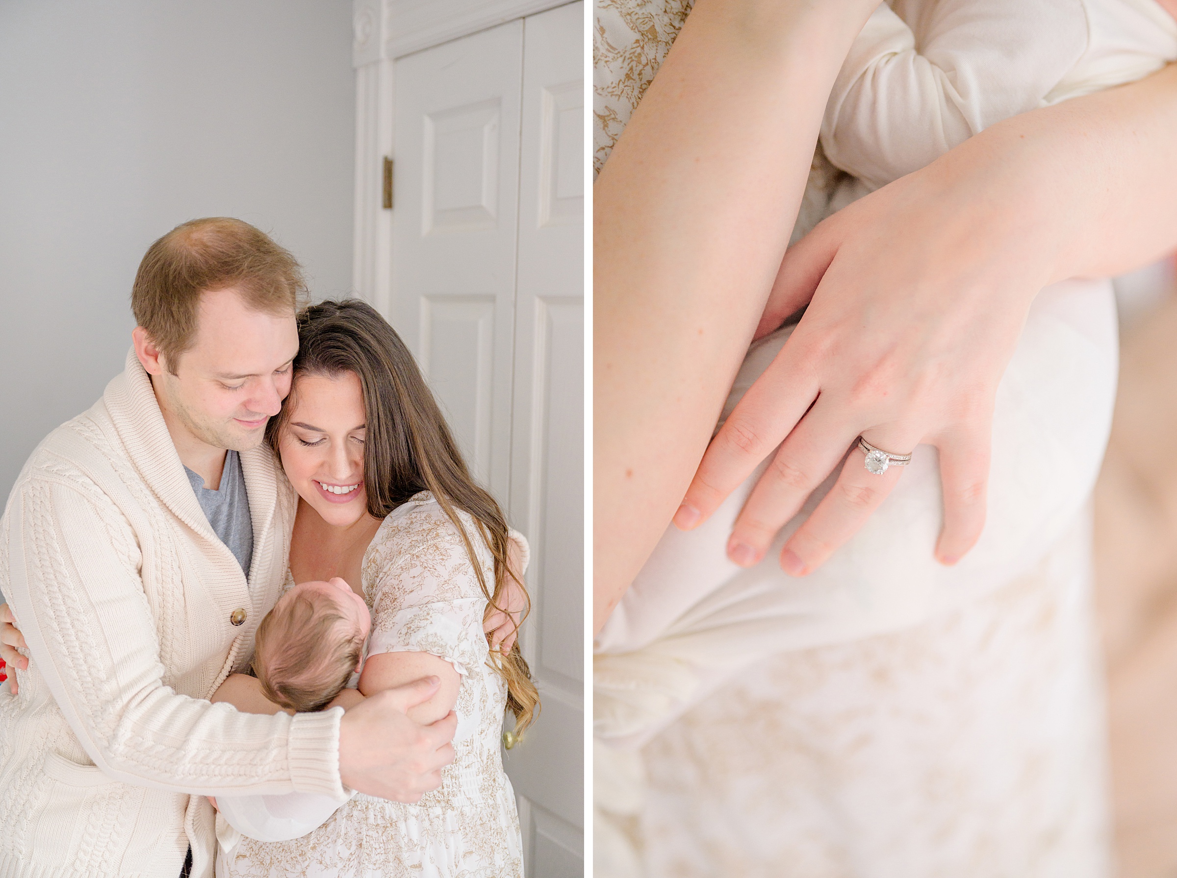 Old Town Alexandria In Home Newborn Session photographed by Baltimore Newborn Photographer Cait Kramer.