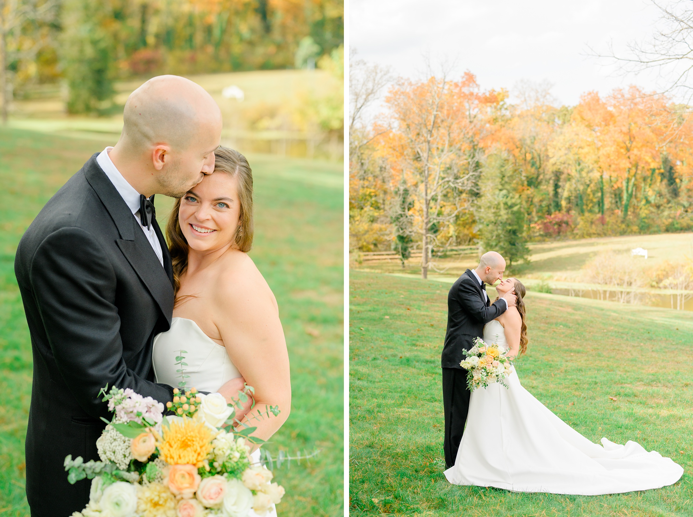 Bride & Groom Portraits at Poplar Springs Manor in Warrenton, Virginia photographed by Baltimore Wedding Photographer Cait Kramer