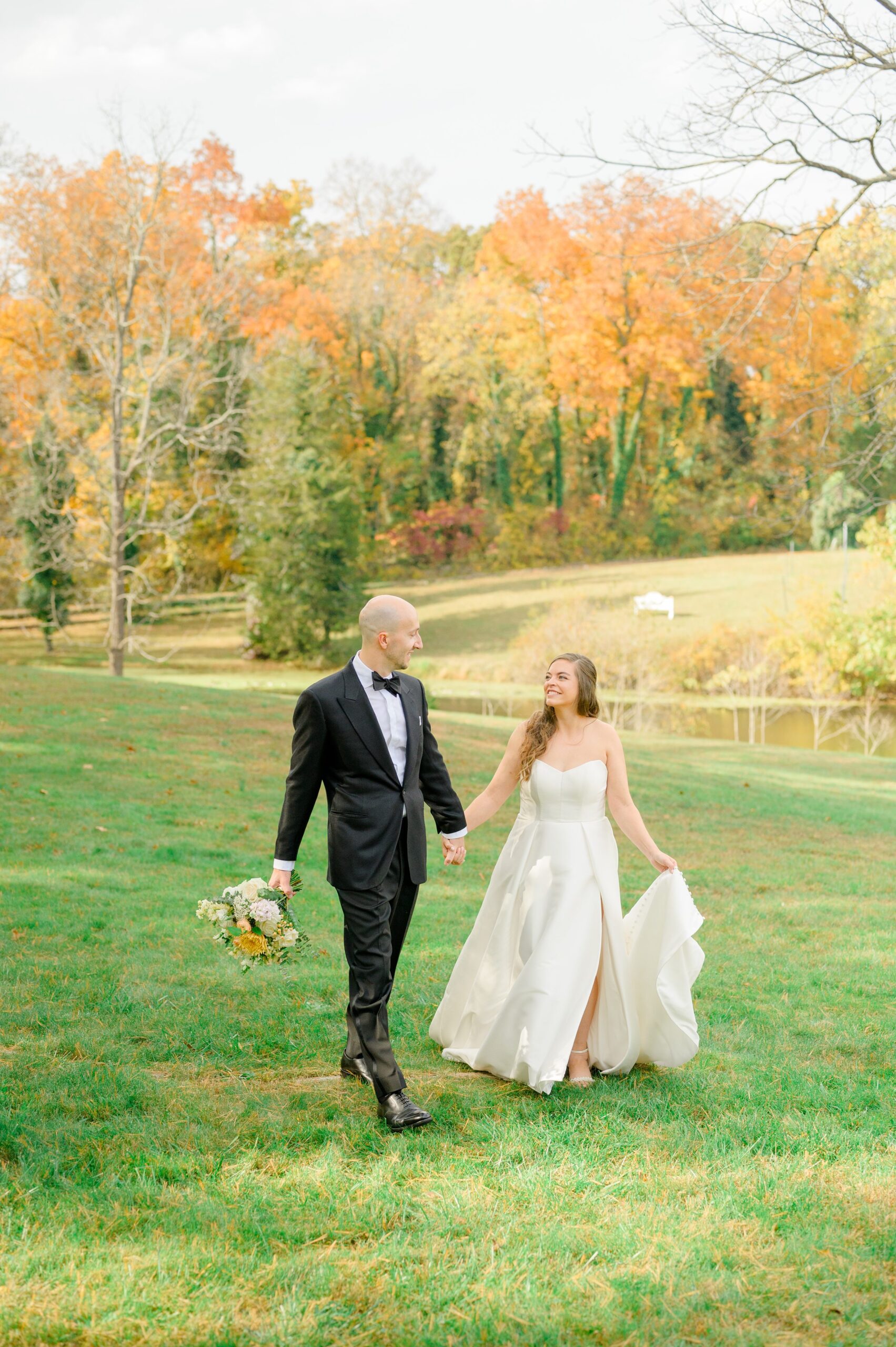 Bride & Groom Portraits at Poplar Springs Manor in Warrenton, Virginia photographed by Baltimore Wedding Photographer Cait Kramer