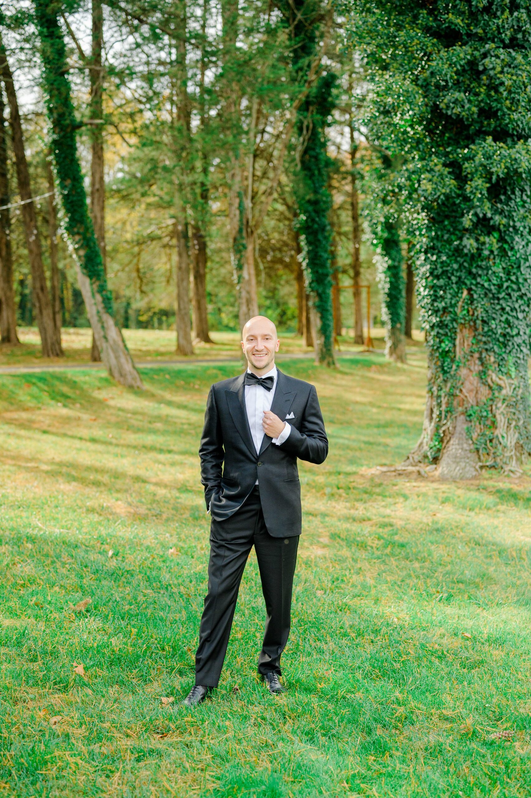 Bride & Groom Portraits at Poplar Springs Manor in Warrenton, Virginia photographed by Baltimore Wedding Photographer Cait Kramer