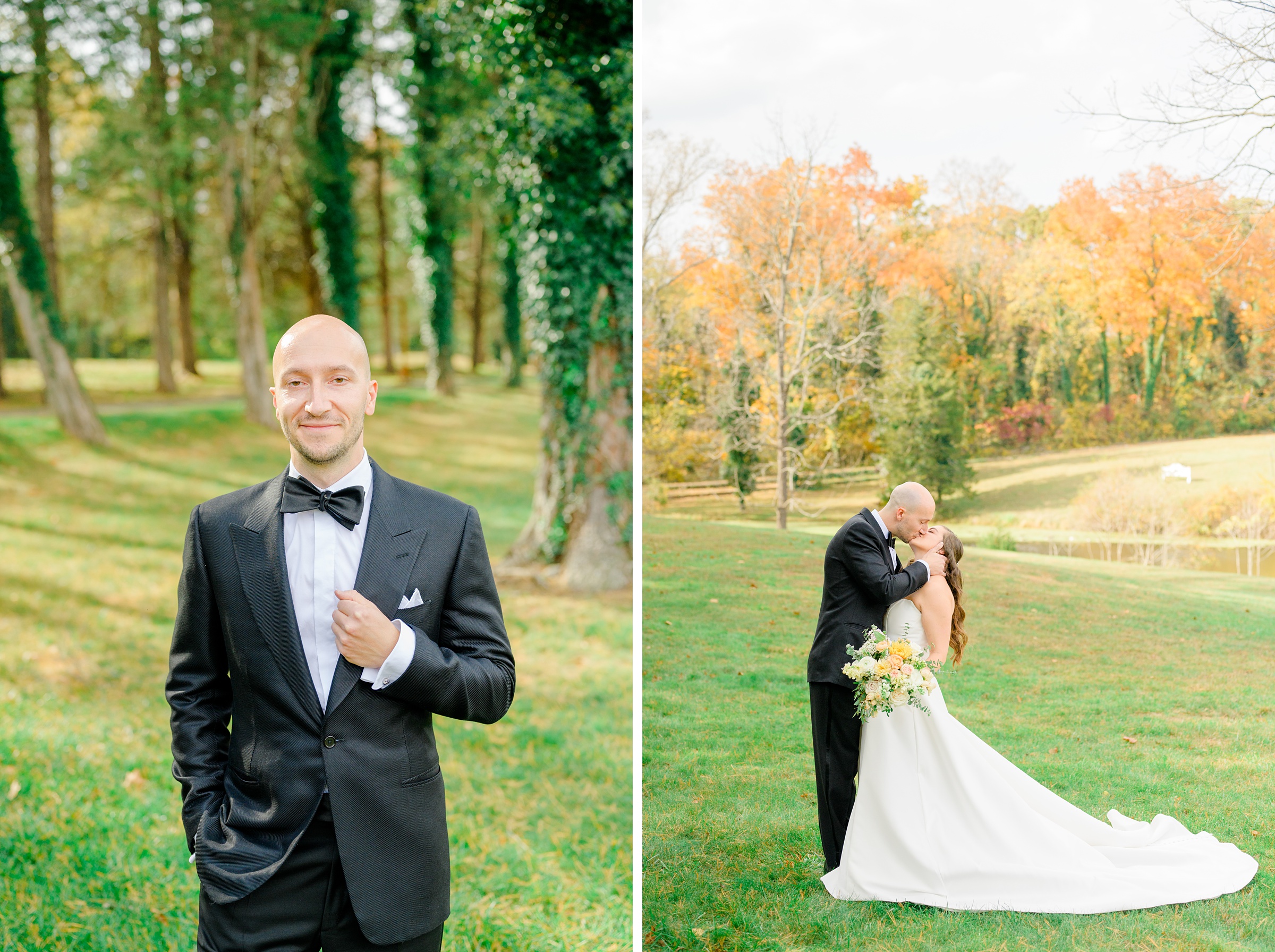 Bride & Groom Portraits at Poplar Springs Manor in Warrenton, Virginia photographed by Baltimore Wedding Photographer Cait Kramer