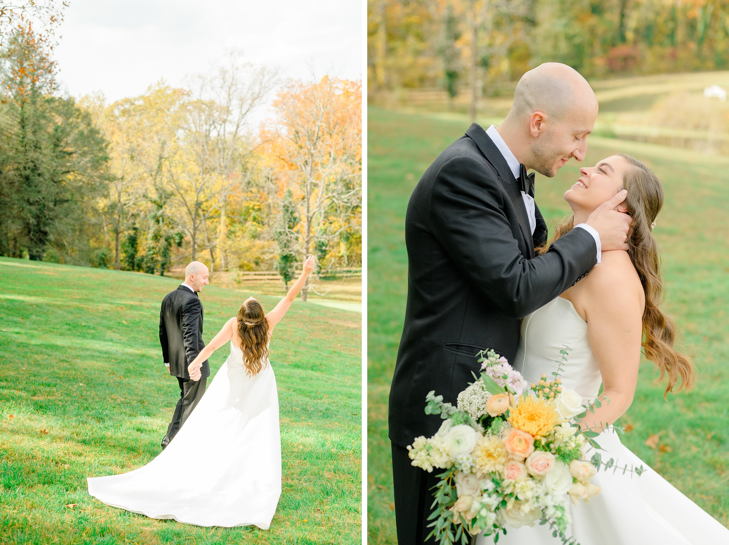 Bride & Groom Portraits at Poplar Springs Manor in Warrenton, Virginia photographed by Baltimore Wedding Photographer Cait Kramer