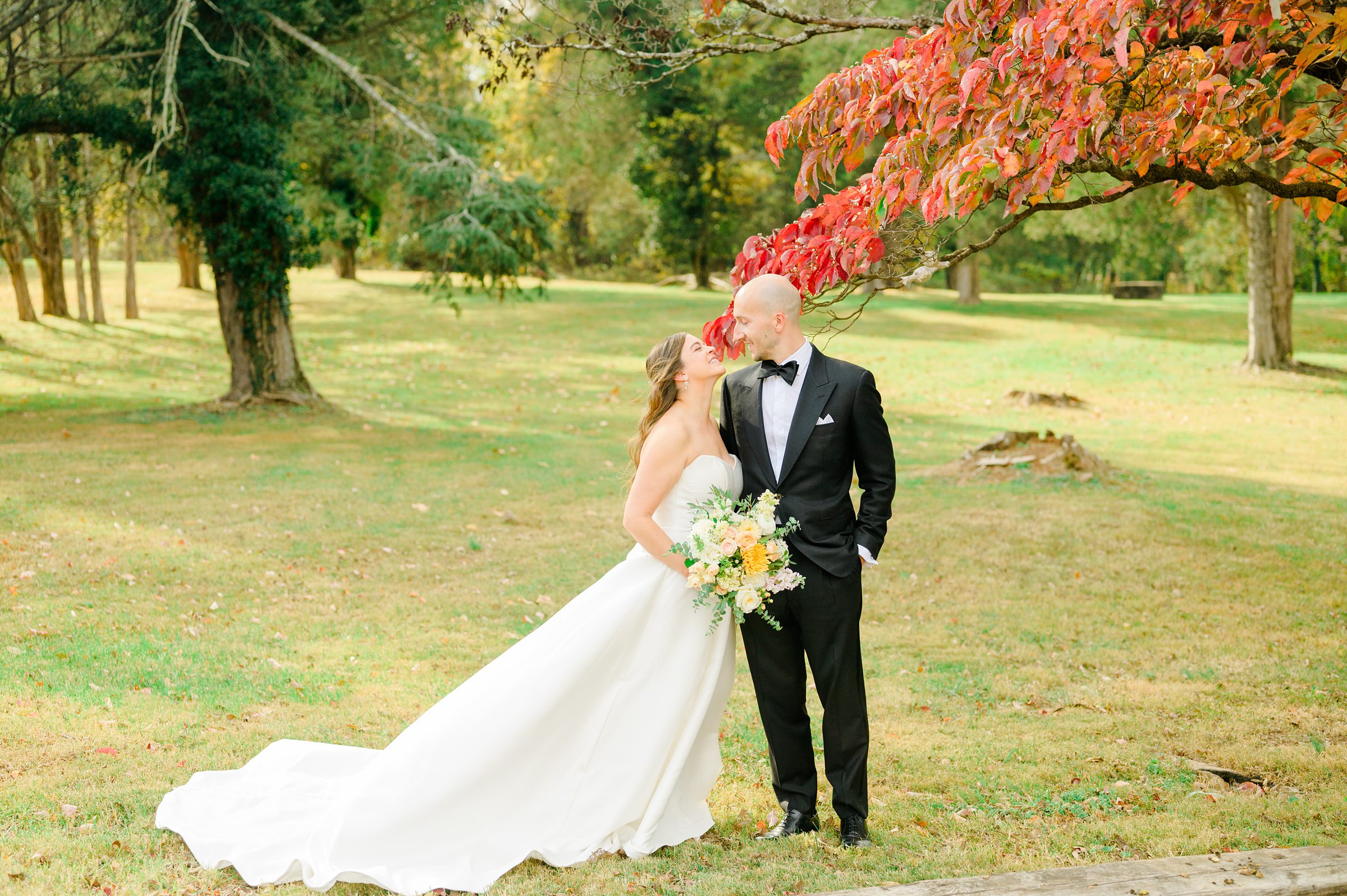 Bride & Groom Portraits at Poplar Springs Manor in Warrenton, Virginia photographed by Baltimore Wedding Photographer Cait Kramer