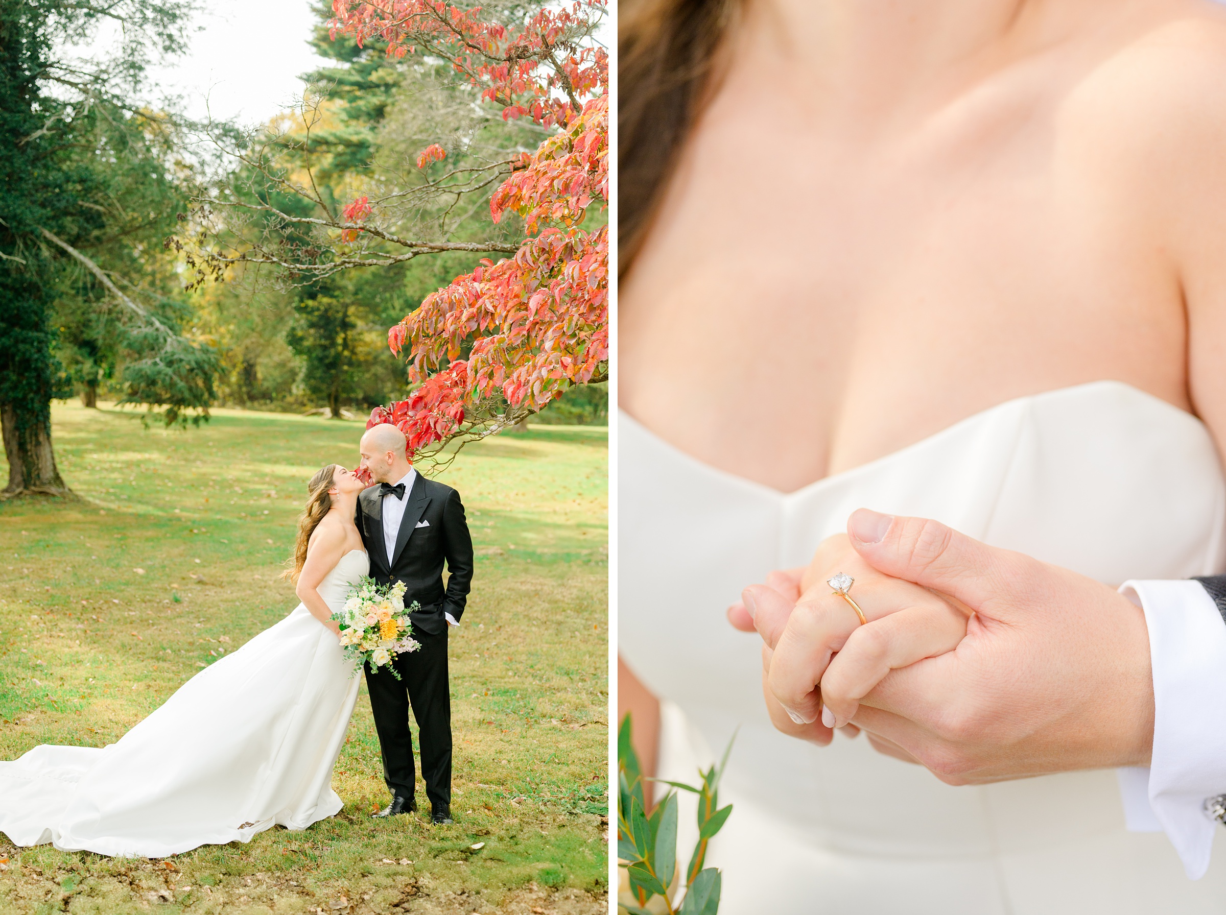 Bride & Groom Portraits at Poplar Springs Manor in Warrenton, Virginia photographed by Baltimore Wedding Photographer Cait Kramer