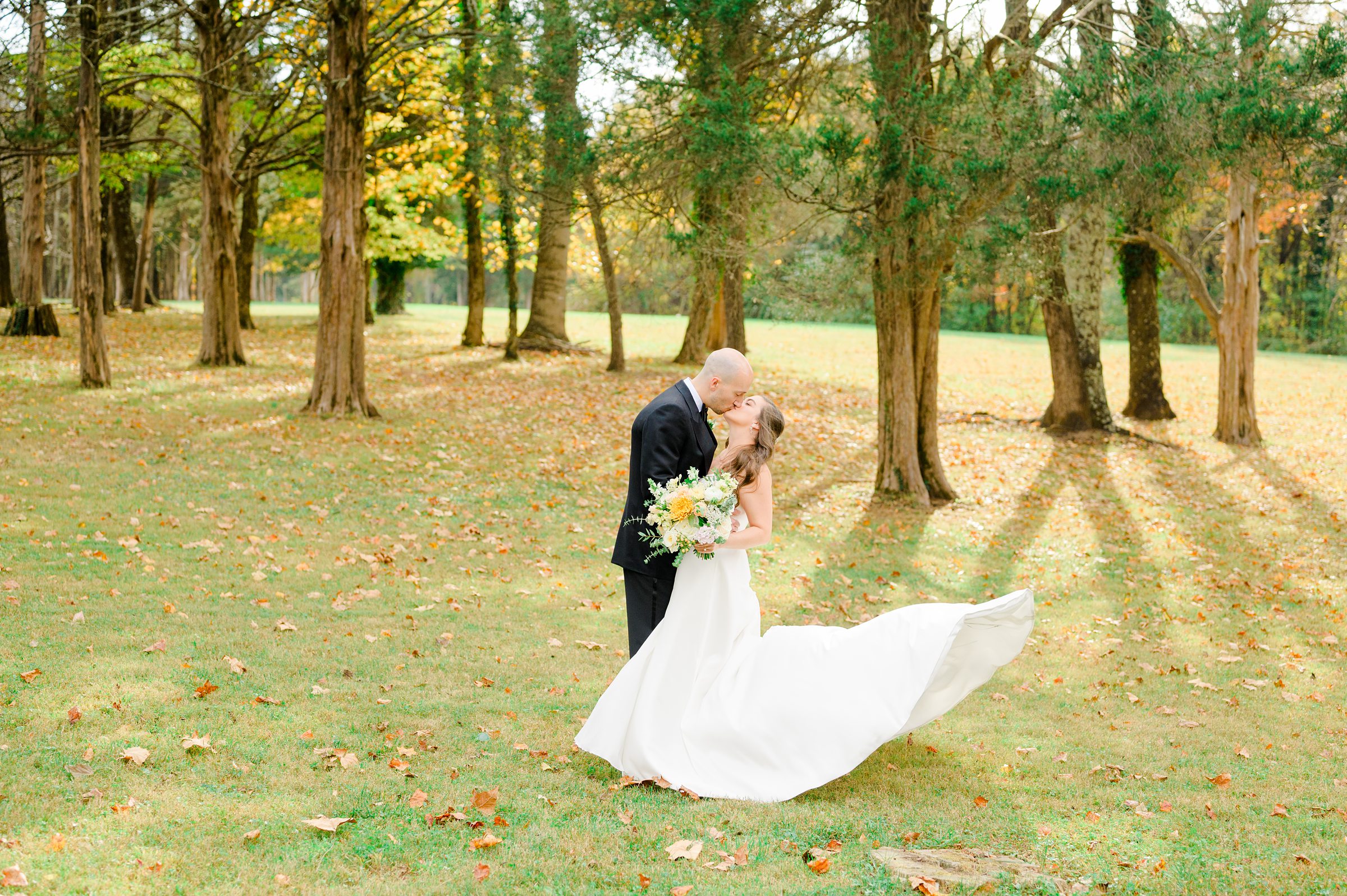 Bride & Groom Portraits at Poplar Springs Manor in Warrenton, Virginia photographed by Baltimore Wedding Photographer Cait Kramer