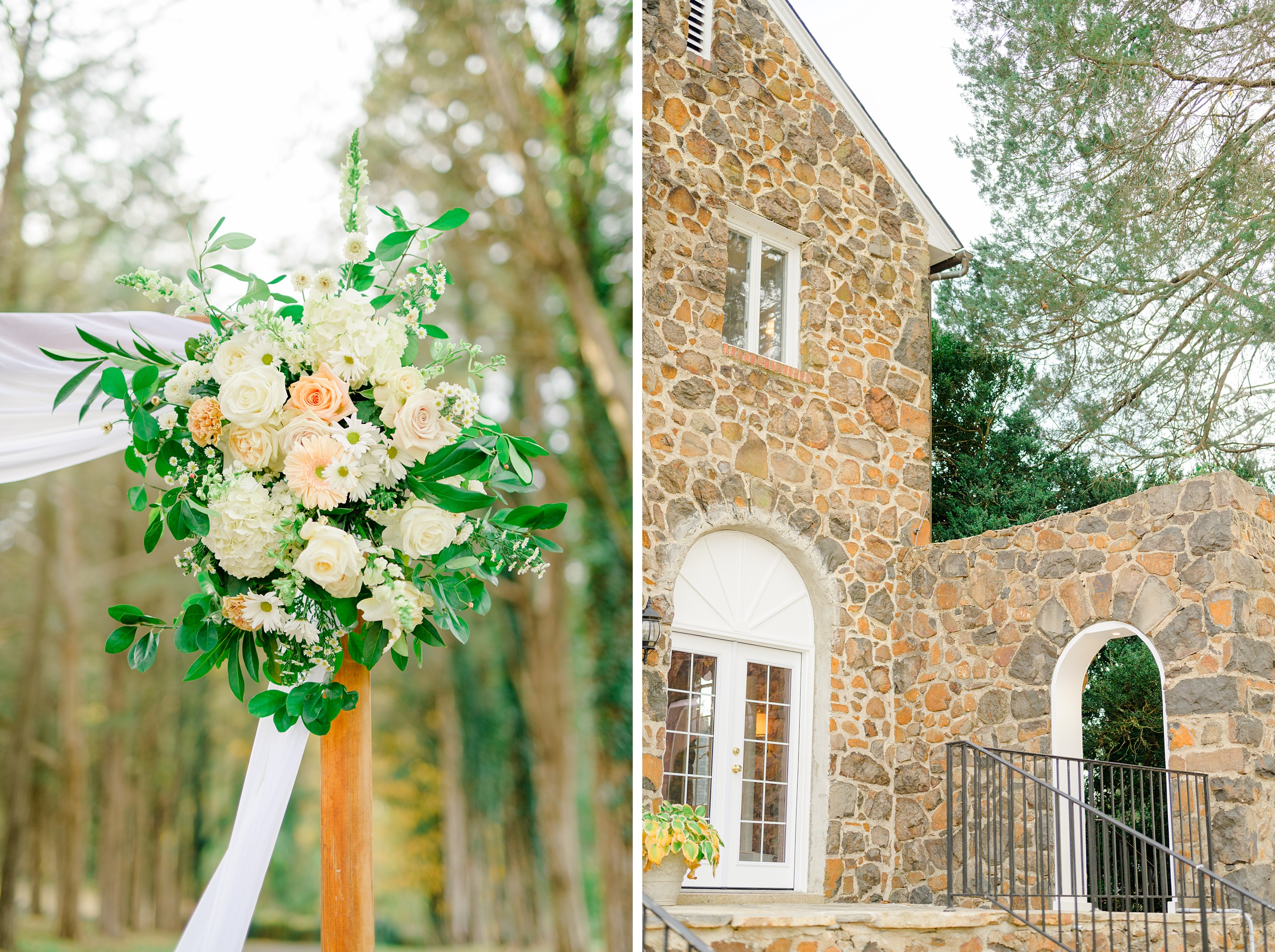 Wedding Ceremony at Poplar Springs Manor in Warrenton, Virginia photographed by Baltimore Wedding Photographer Cait Kramer