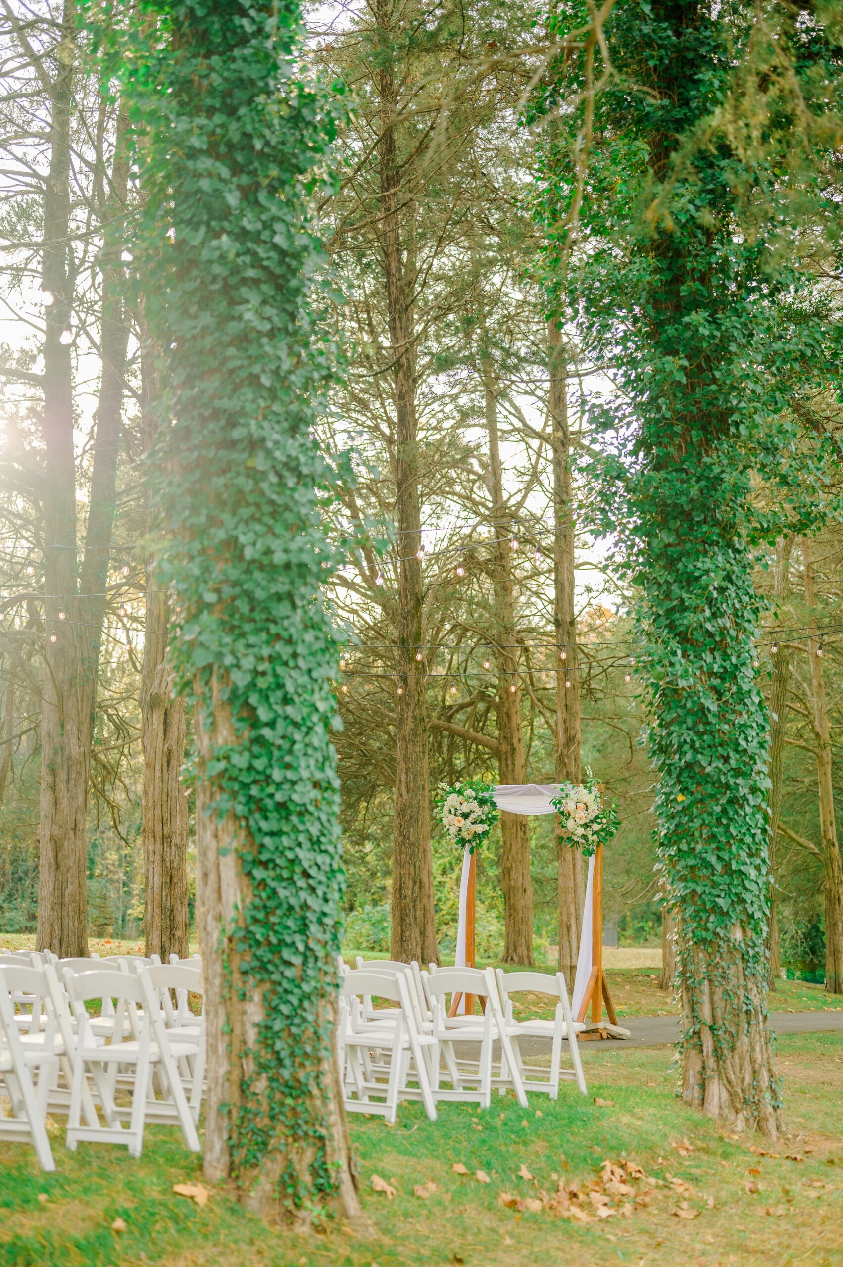 Wedding Ceremony at Poplar Springs Manor in Warrenton, Virginia photographed by Baltimore Wedding Photographer Cait Kramer